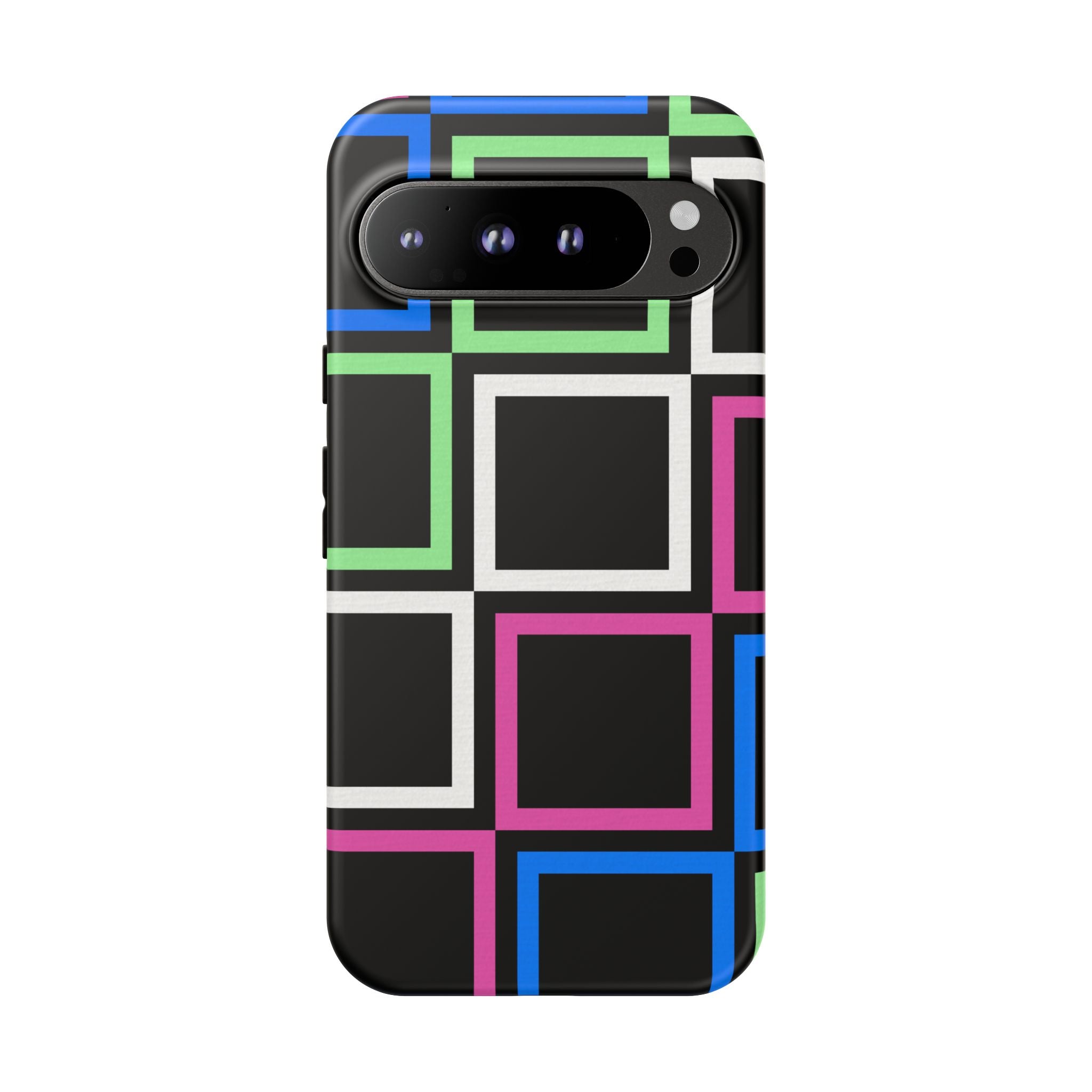 Colorful Geometric Phone Case - Tough Cases, Durable Cover, Stylish Accessory, Gift for Her, Tech Lover