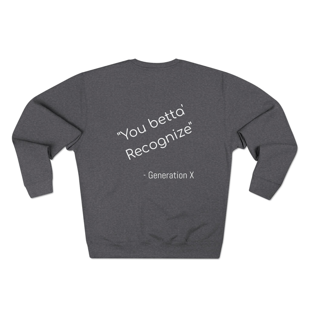 Gen X Sweatshirt, Unisex Crewneck, Nostalgic Gen X Apparel, Coolest Generation Gift, Vintage Style Sweatshirt