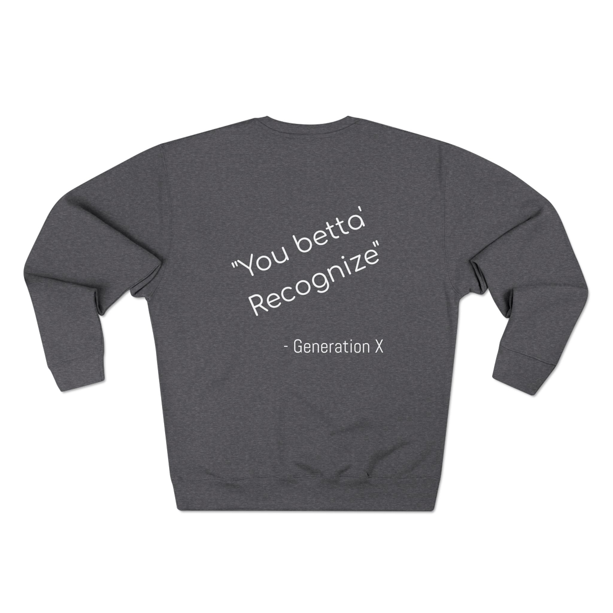 Gen X Sweatshirt, Unisex Crewneck, Nostalgic Gen X Apparel, Coolest Generation Gift, Vintage Style Sweatshirt