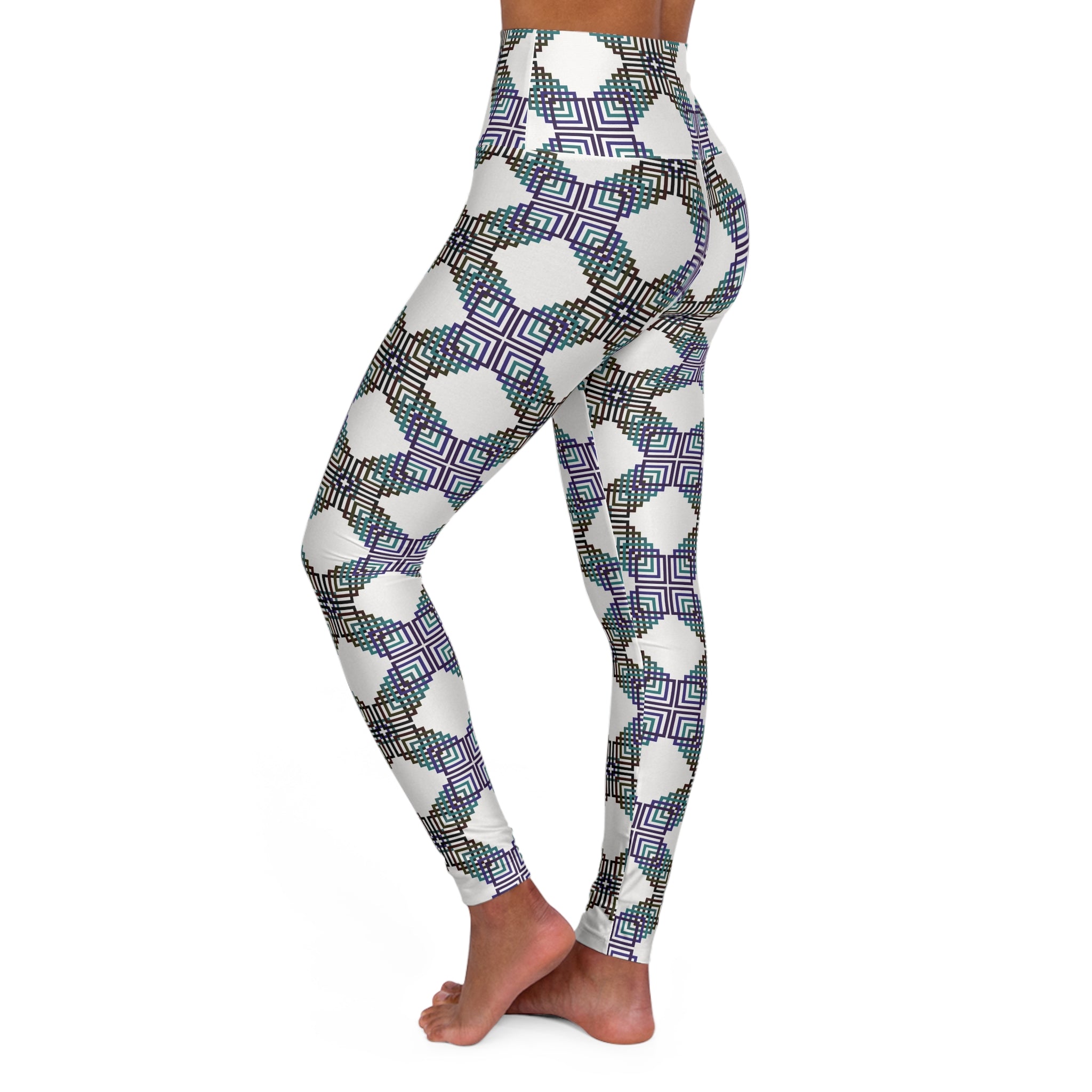 High Waisted Yoga Leggings, Colorful Workout Leggings, Fitness Leggings, Activewear for Women, Yoga Outfit, Casual Leggings