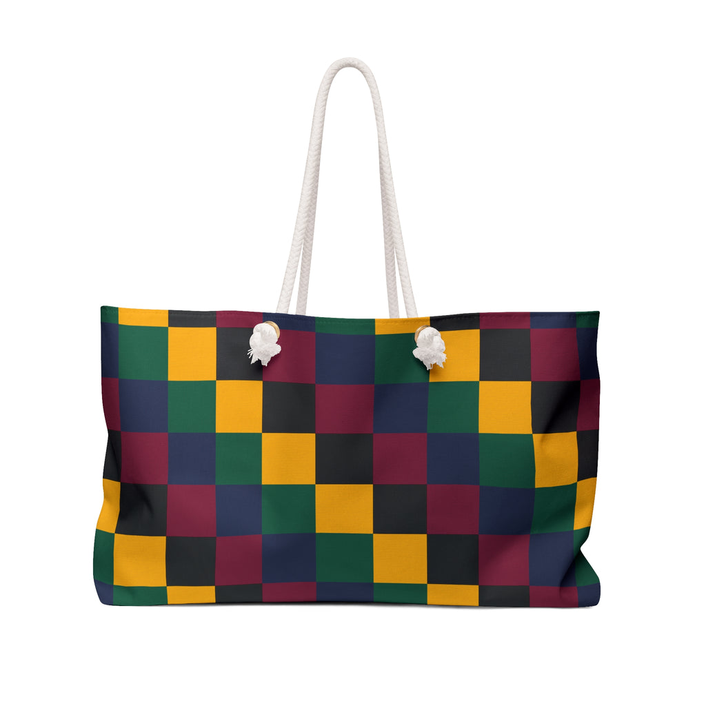 Chic Weekender Bag for Travel, Stylish Tote for Beach Days, Lightweight Overnight Bag, Perfect for Weekend Getaways, Colorful Storage Bag
