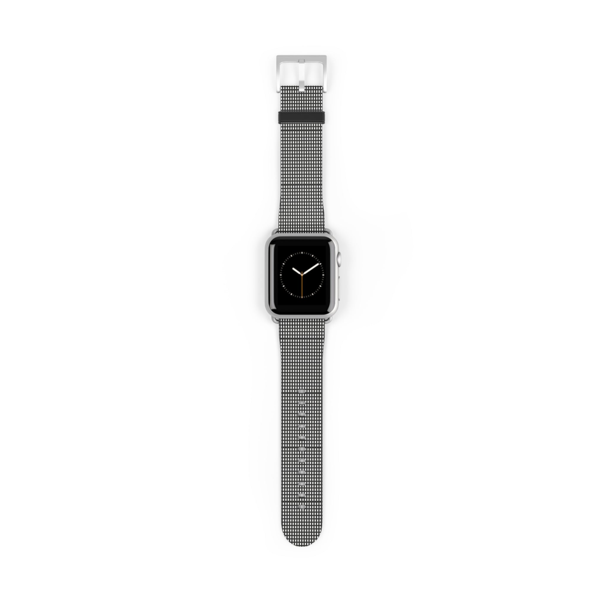 Stylish Black Checkered Watch Band, Modern Accessories, Fitness Trackers, Gift for Him or Her, Apple Watch, Fashionable Wristband