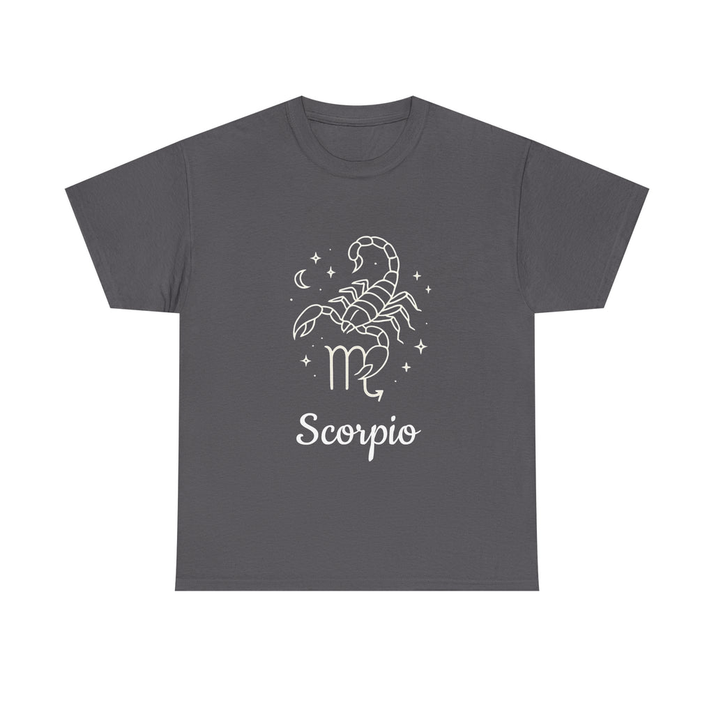 Scorpio Zodiac T-Shirt, Astrology Tee, Horoscope Gift, Casual Wear, Birthday Apparel, Unisex Heavy Cotton Tee