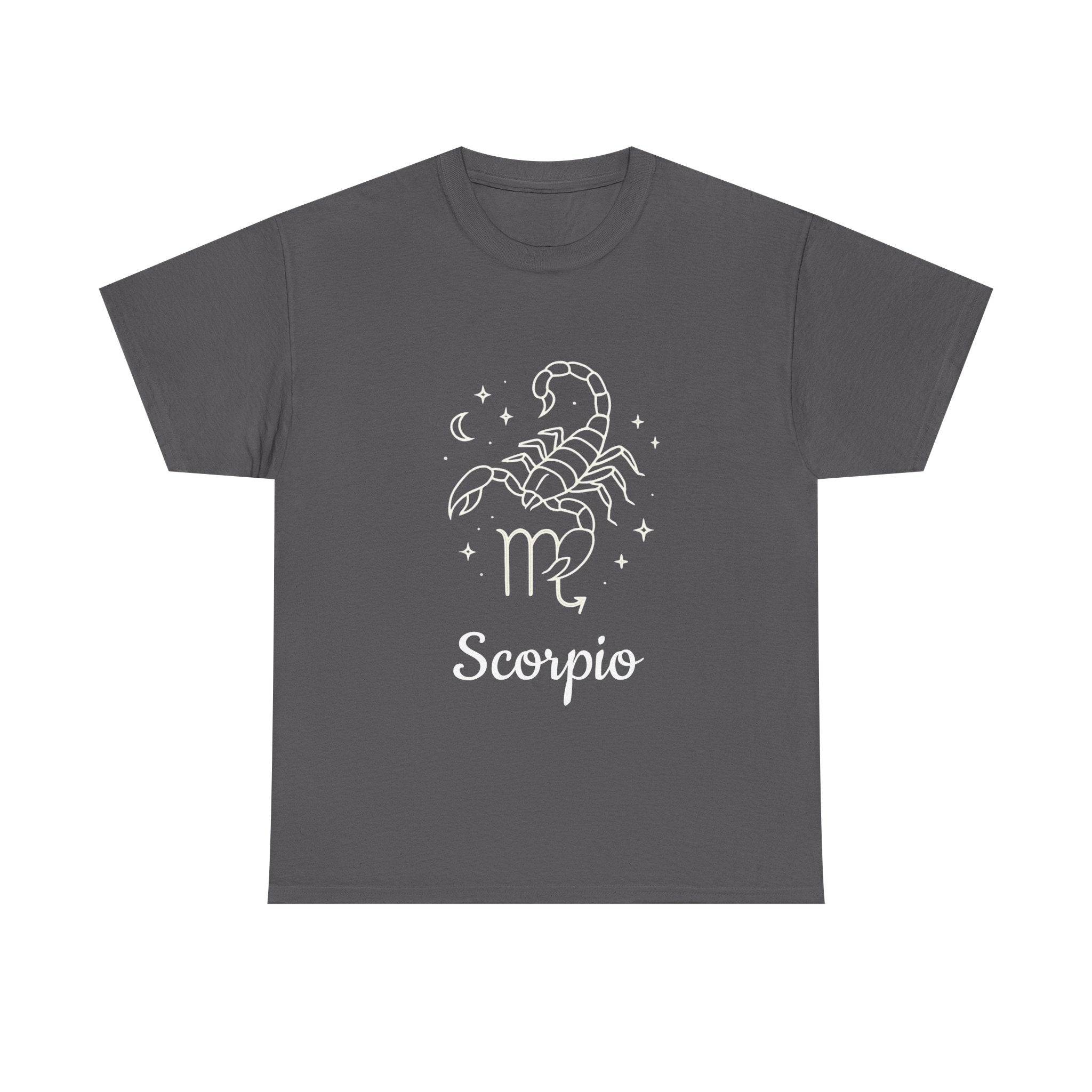 Scorpio Zodiac T-Shirt, Astrology Tee, Horoscope Gift, Casual Wear, Birthday Apparel, Unisex Heavy Cotton Tee