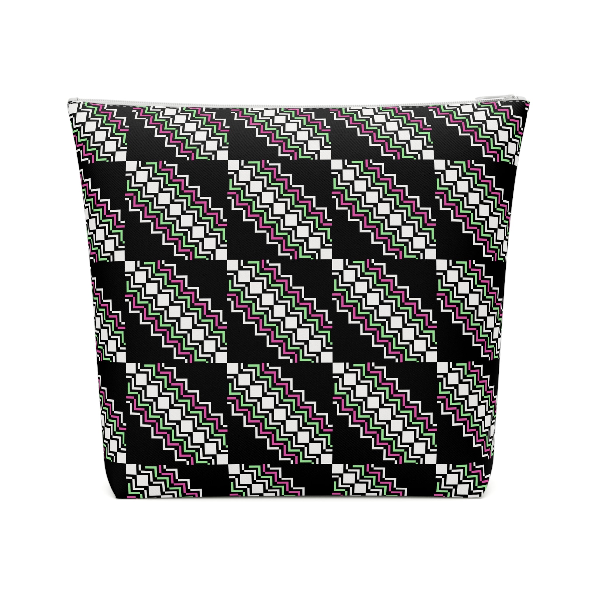 Chic Patterned Cotton Cosmetic Bag | Makeup Organizer, Travel Pouch, Cute Gift, Stylish Clutch, Everyday Essentials