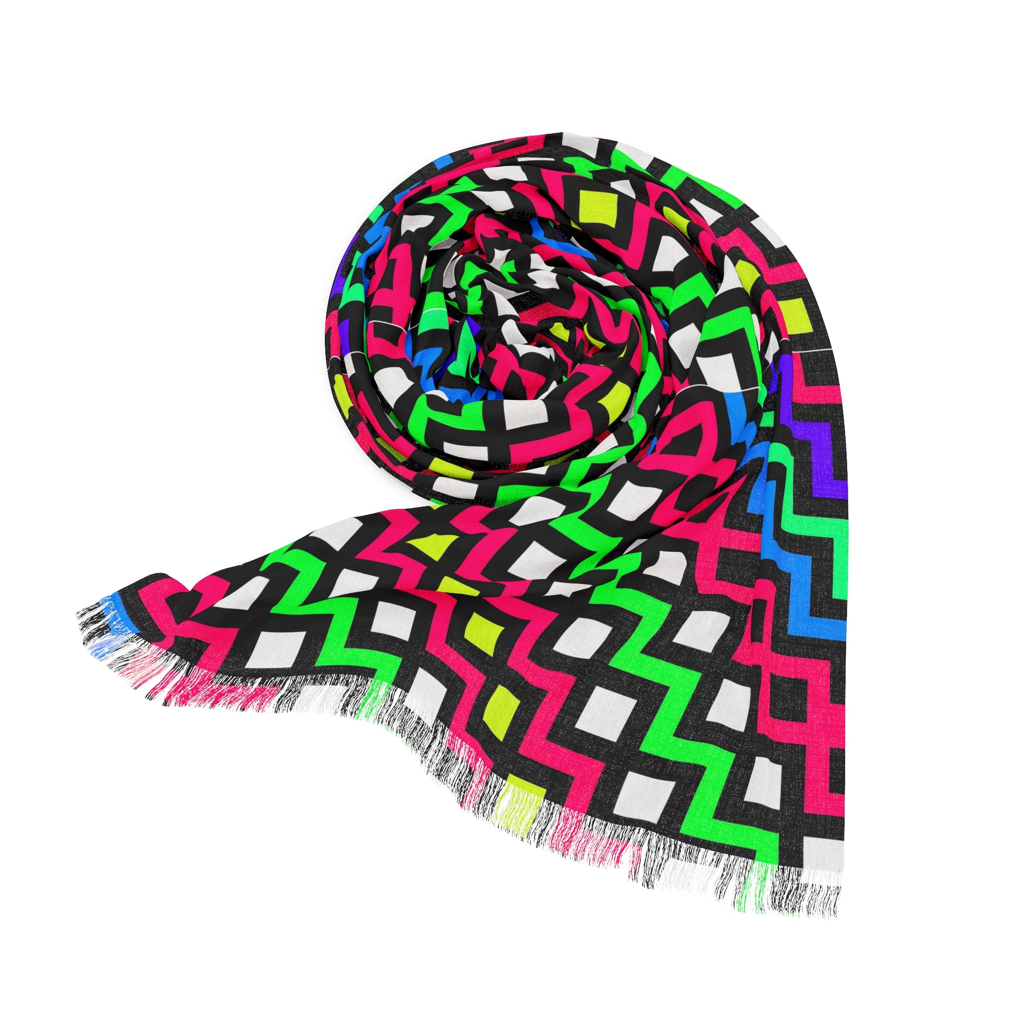 Vibrant Lightweight Scarf - Colorful Fashion Accessory, Boho Chic, Spring/Summer Style, Gift for Her, Festival Wear, Travel Essential