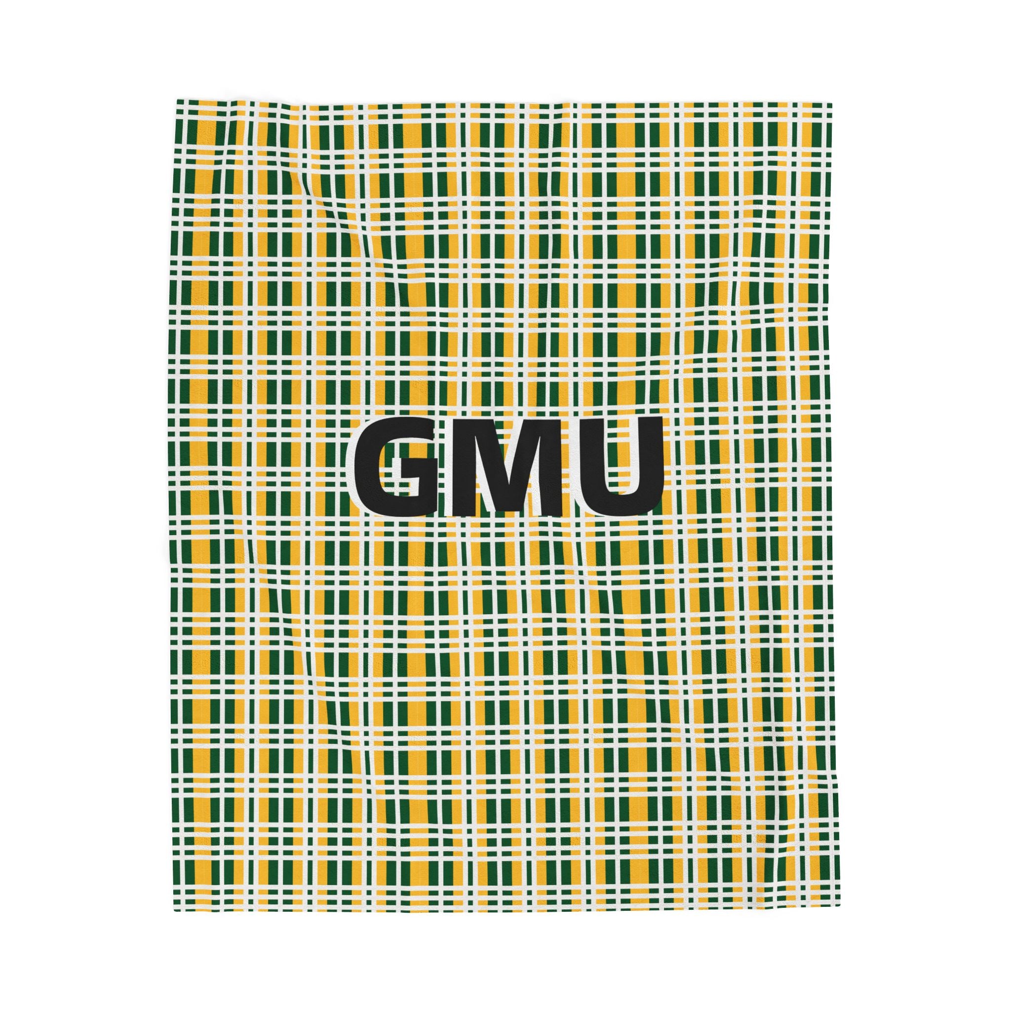 Cozy Velveteen Plush Blanket for GMU Fans, Soft Throw, Year-Round Comfort, Holiday Gift, Home Decor, Warm Lounge Essential