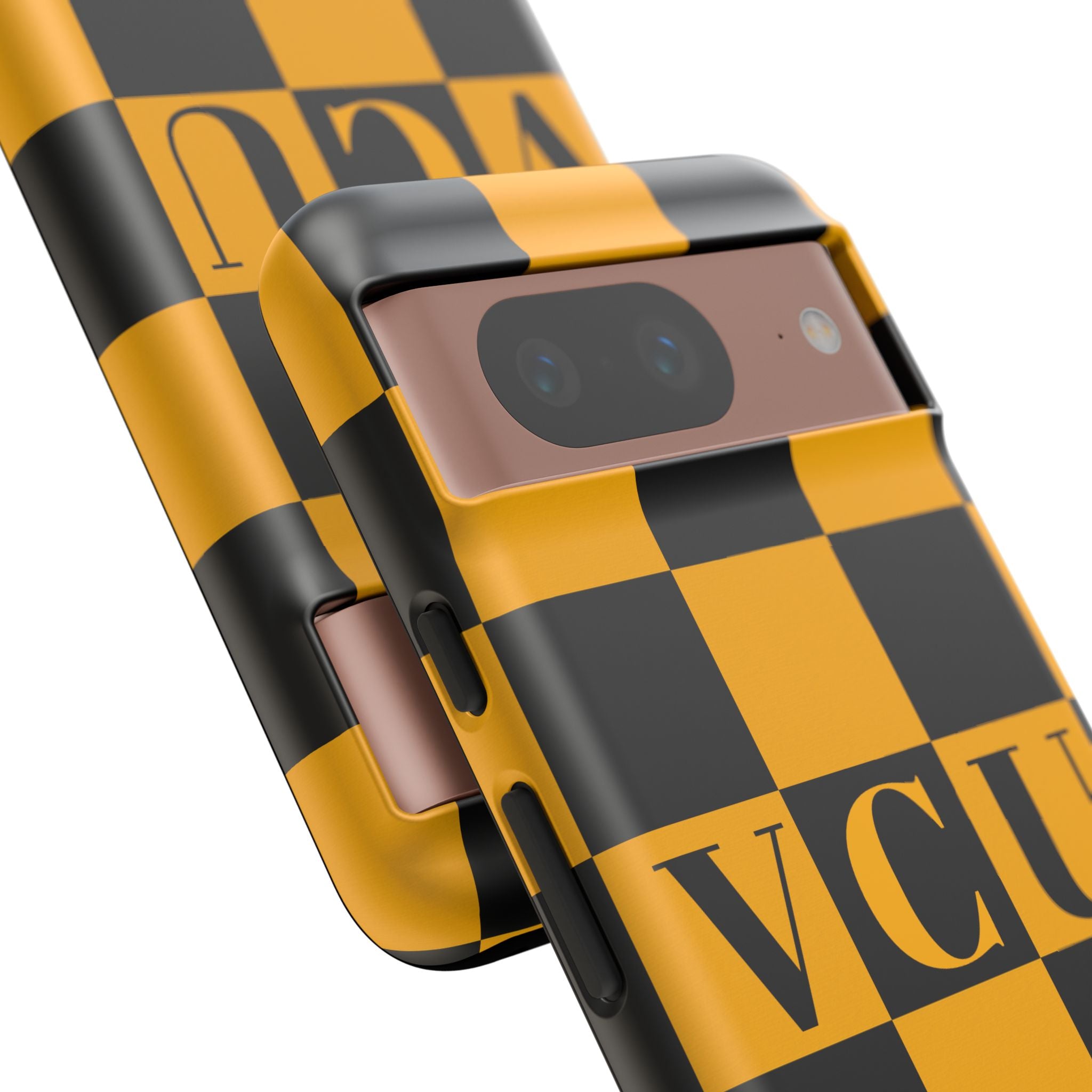 VCU Checkered Phone Case, Tough Cases for VCU Fans, College Student Gear, Sports Team Accessory, Unique Gift Idea