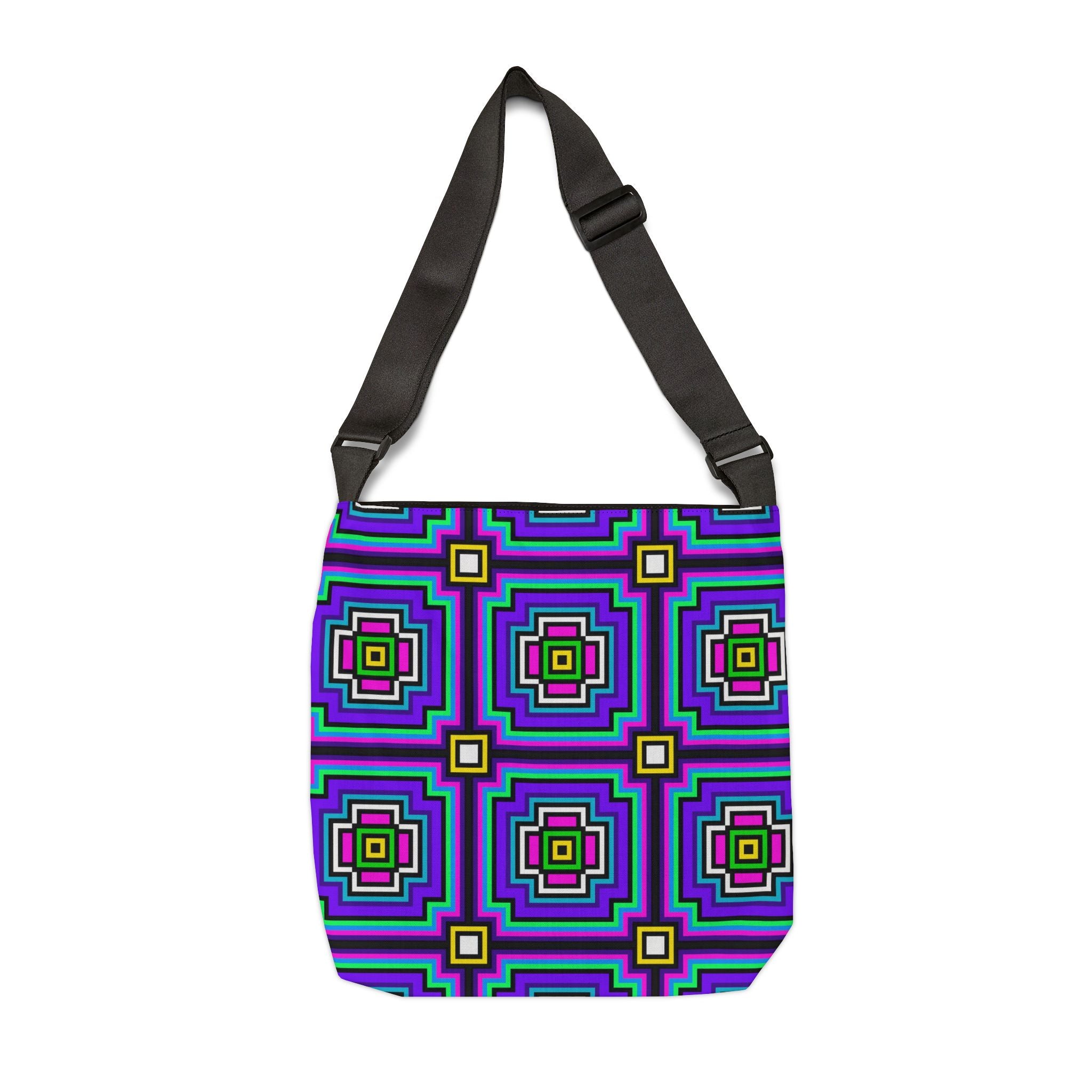 Vibrant Abstract Adjustable Tote Bag, Eco-Friendly Bag, Stylish Shopping Bag, Summer Accessory, Perfect for Travel, Gift for Art Lovers