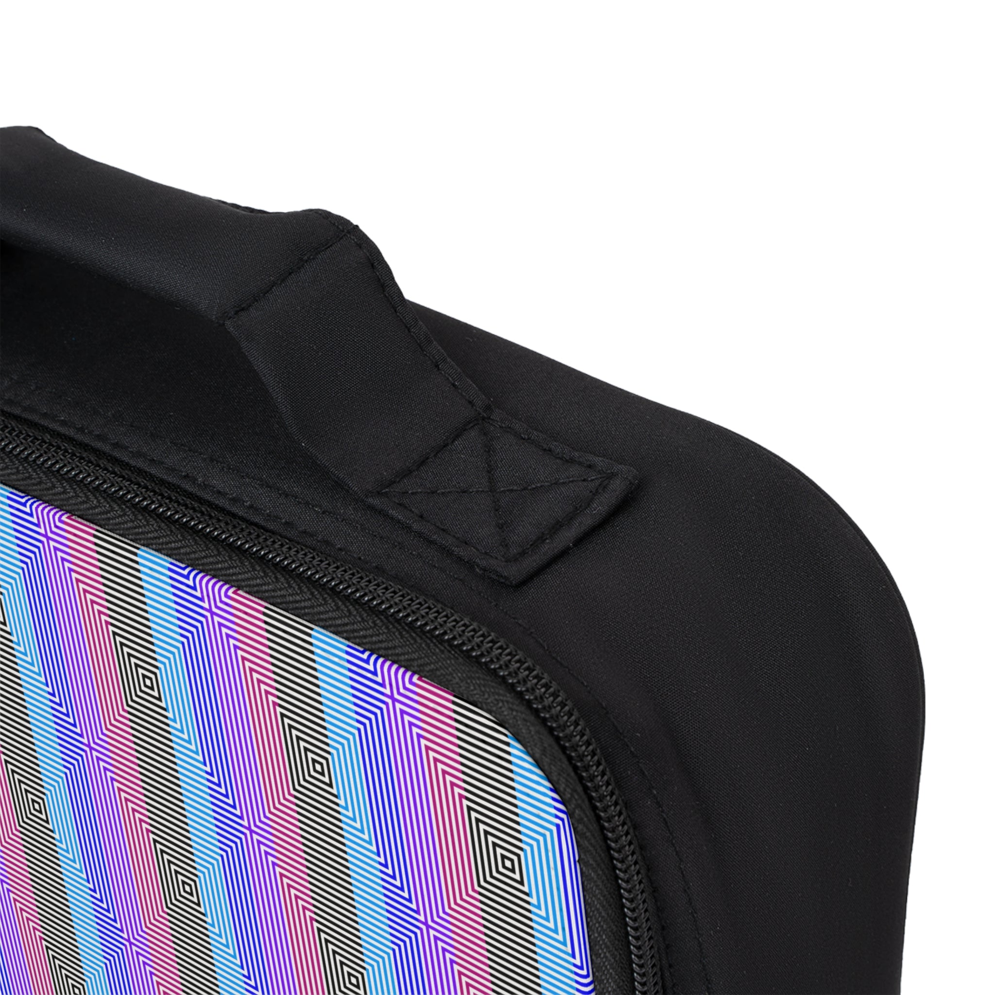 Vibrant Geometric Lunch Bag, Stylish Insulated Meal Container, Kids & Adults, School, Work, Picnic, Travel