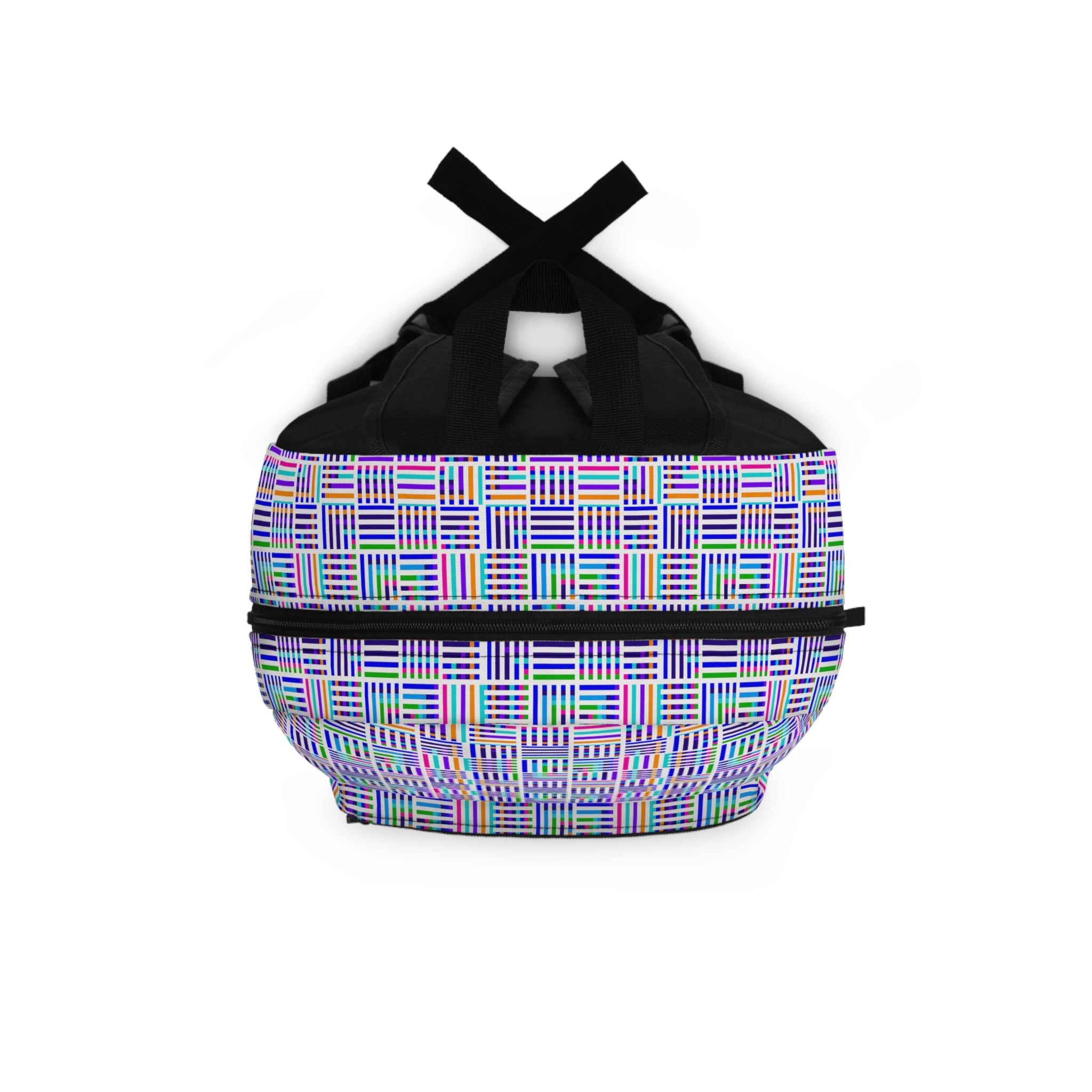 Colorful Geometric Backpack, Trendy School Bag, Fashionable Travel Backpack, Unique Gift for Students, Everyday Carry Pack