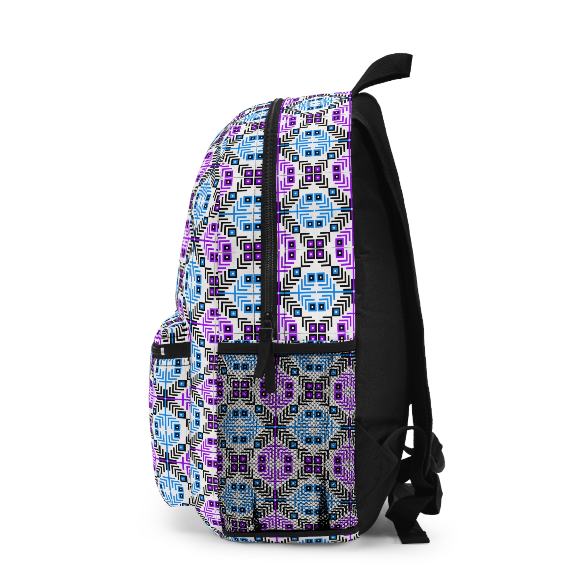 Vibrant Pattern Backpack, Colorful Daypack, Boho Style Bag for Travel, School and Work, Unique Gift for Her, Trendy Tote