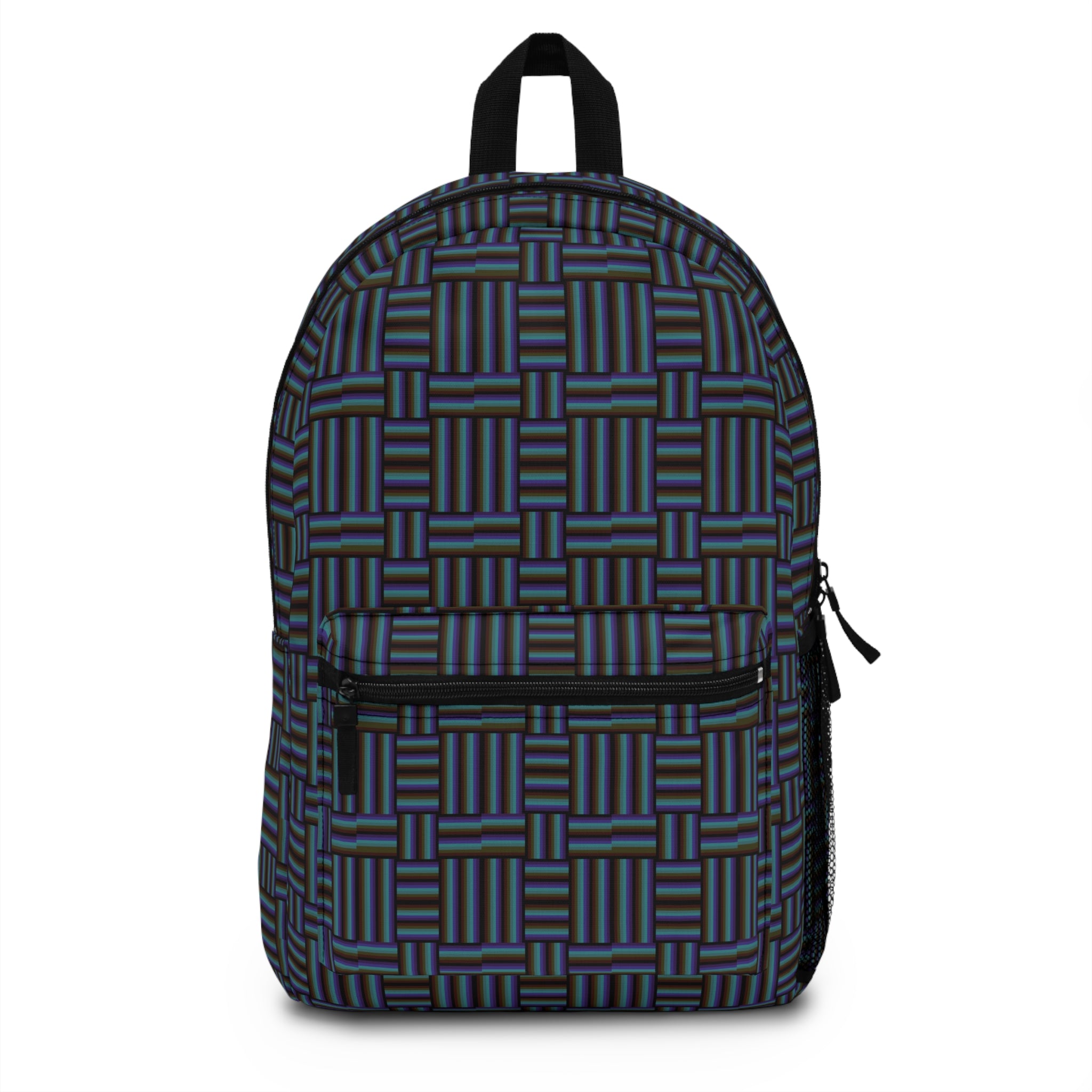 Stylish Geometric Backpack for School, Travel, Everyday Use, Unique Pattern Bag, Trendy Secure Backpack
