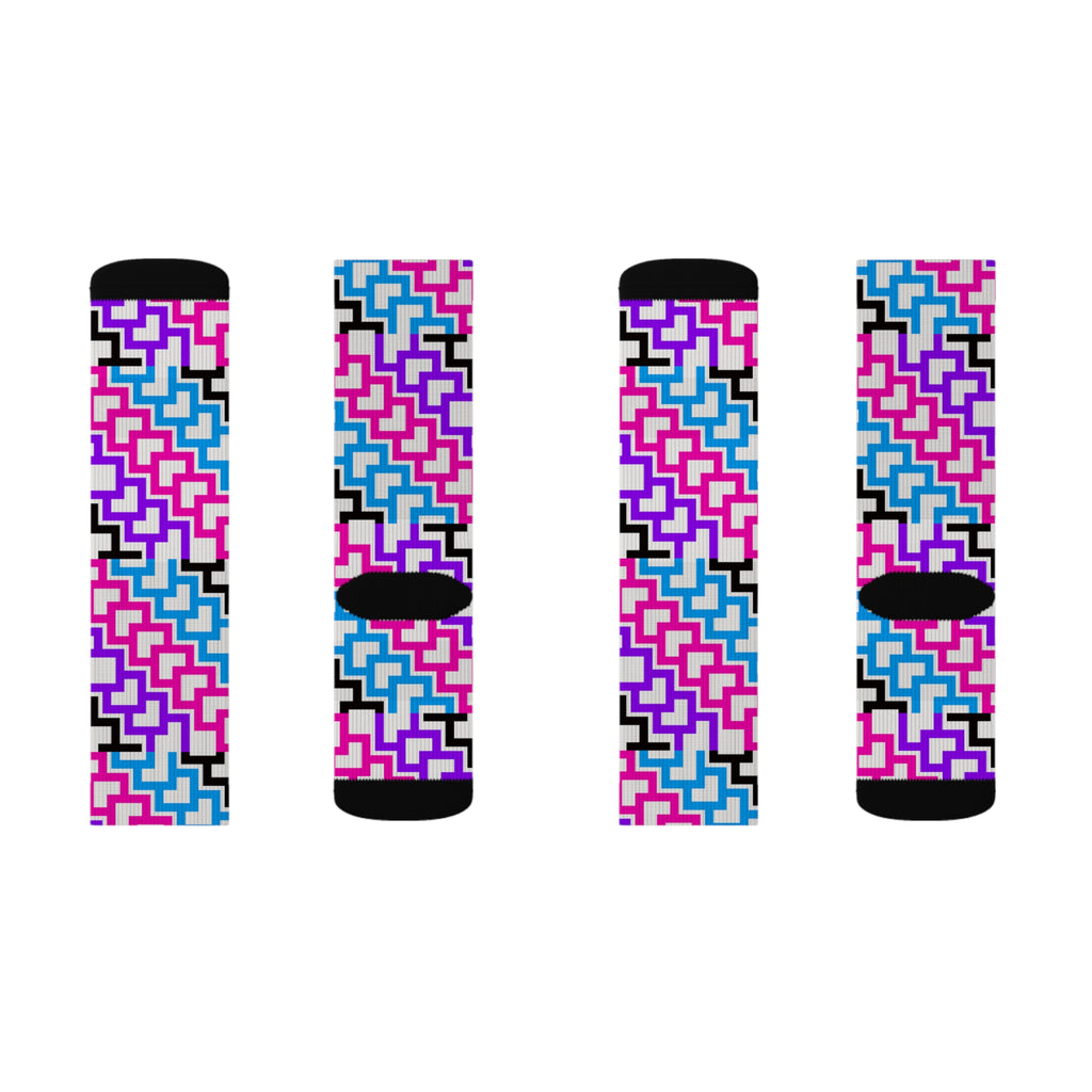 Vibrant Patterned Socks, Colorful Socks, Fun Fashion Socks, Unique Gift for Her, Casual Wear, Festival Accessories