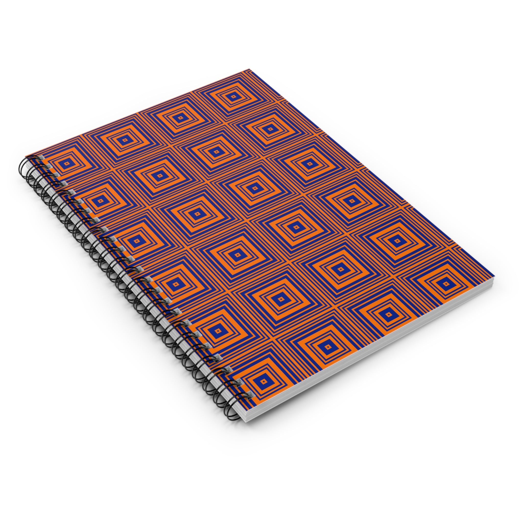 Geometric Spiral Notebook - Stylish Journal for Notes, Doodles, and Planning, Gift for Students, Writers, and Creatives