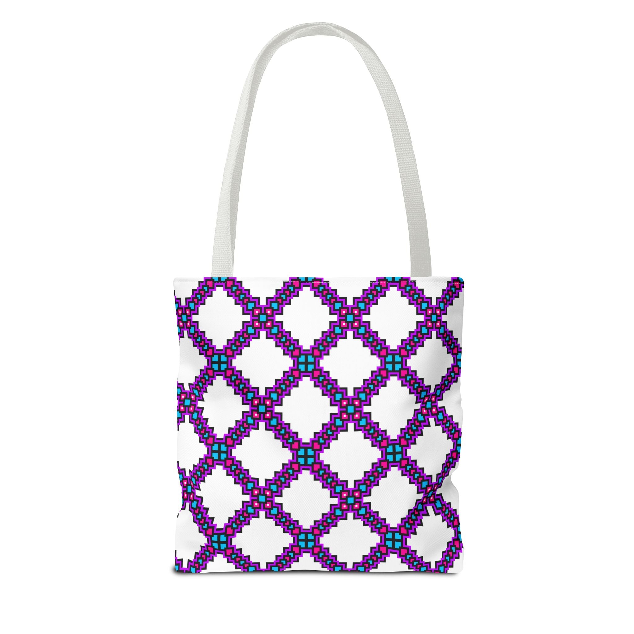 Colorful Geometric Tote Bag - Stylish AOP Design for Everyday Use, Eco-Friendly Shopping Bag, Unique Gift for Her, Summer Accessory