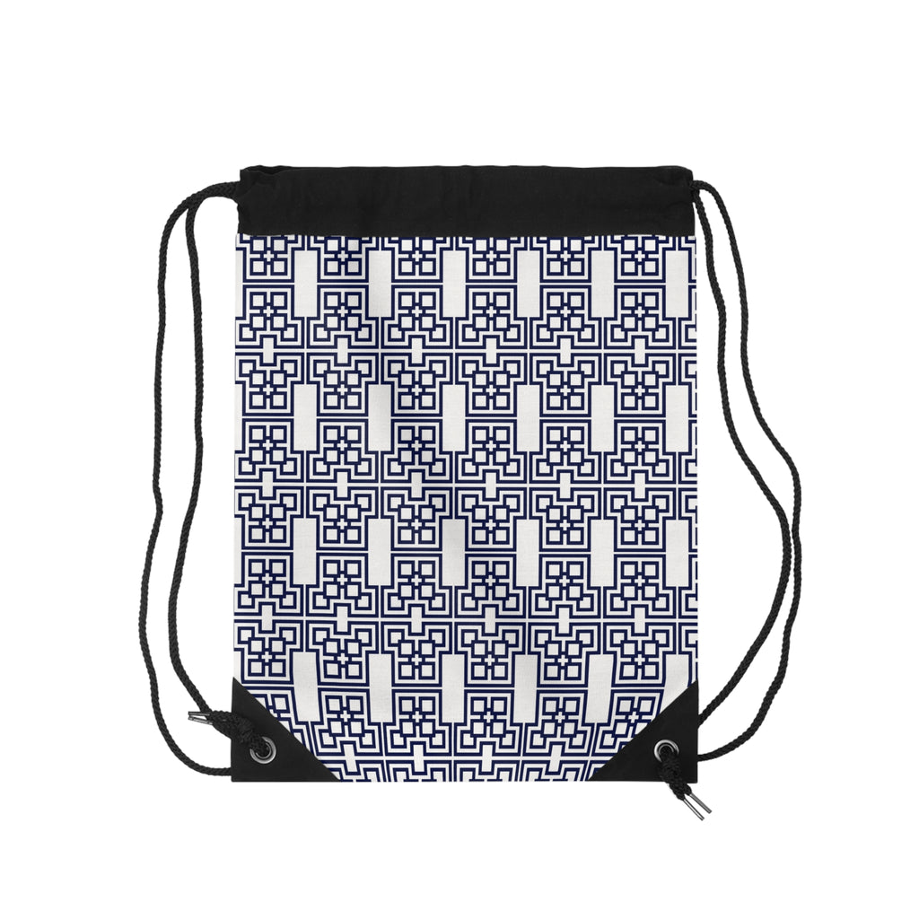 Stylish Geometric Drawstring Bag – Perfect for Gym, School, Travel, Gifts, and Daily Use
