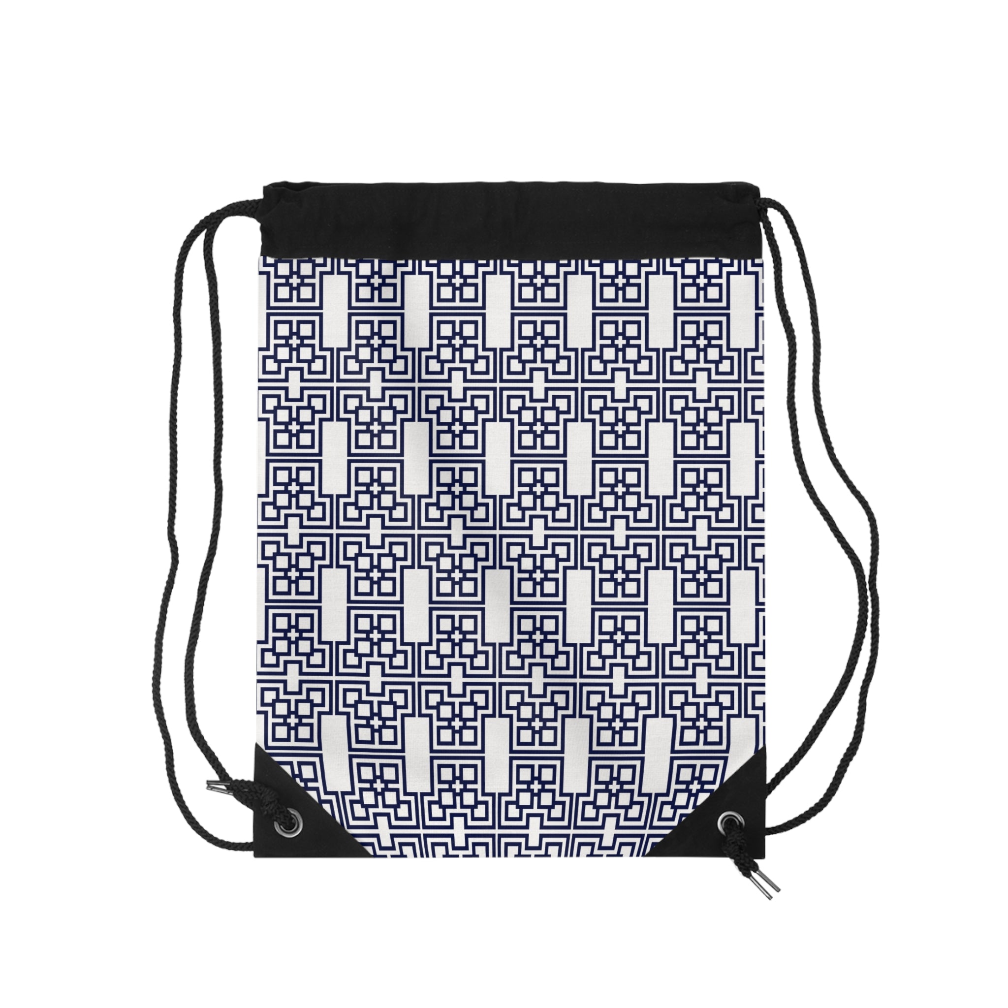 Stylish Geometric Drawstring Bag – Perfect for Gym, School, Travel, Gifts, and Daily Use