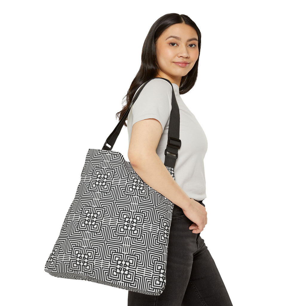 Stylish Adjustable Tote Bag, Modern Bag, Everyday Use, Travel Companion, Fashionable Gift, Graphic Design Accessory