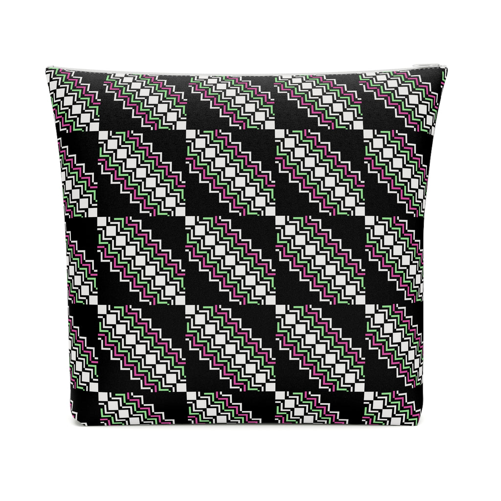 Chic Patterned Cotton Cosmetic Bag | Makeup Organizer, Travel Pouch, Cute Gift, Stylish Clutch, Everyday Essentials
