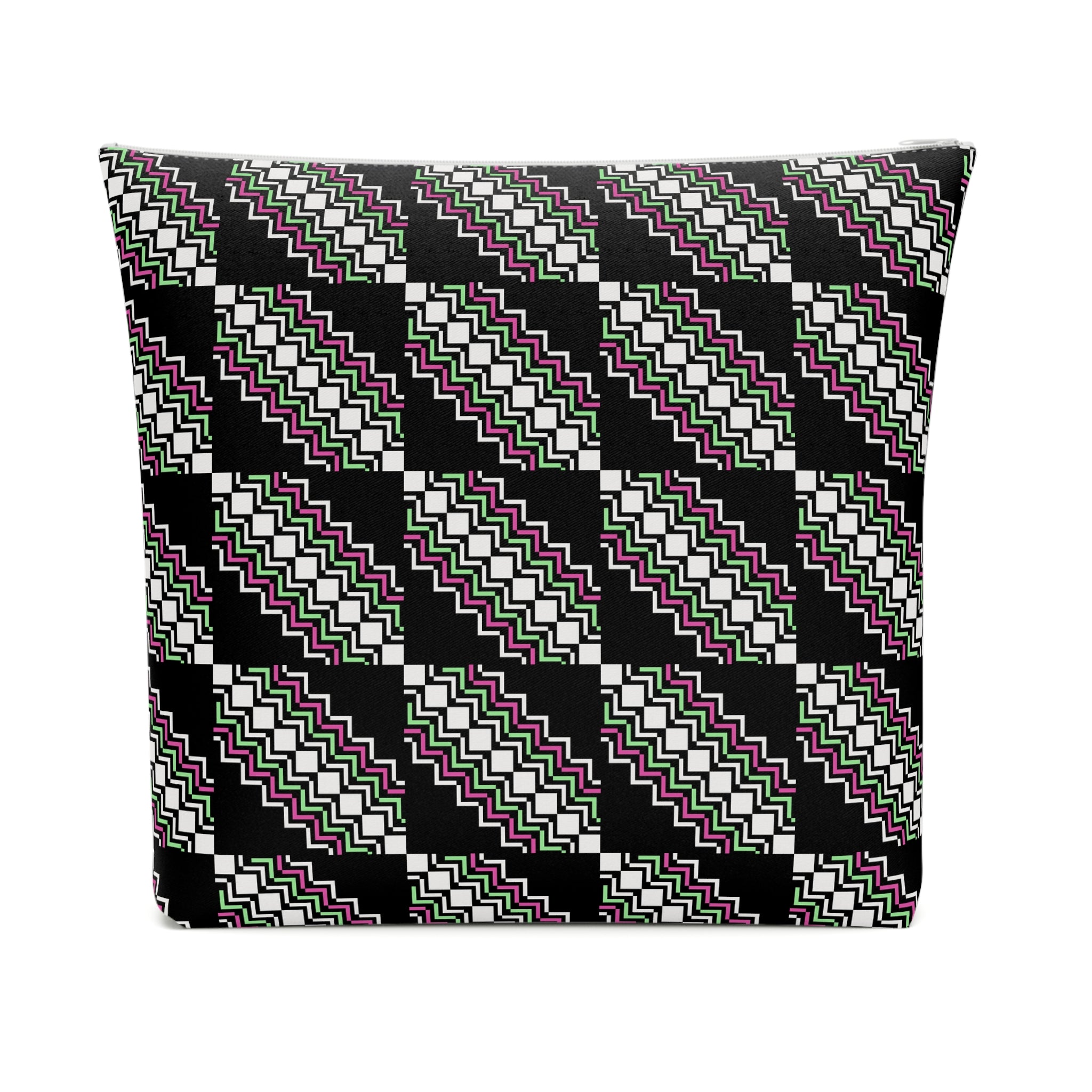 Chic Patterned Cotton Cosmetic Bag | Makeup Organizer, Travel Pouch, Cute Gift, Stylish Clutch, Everyday Essentials