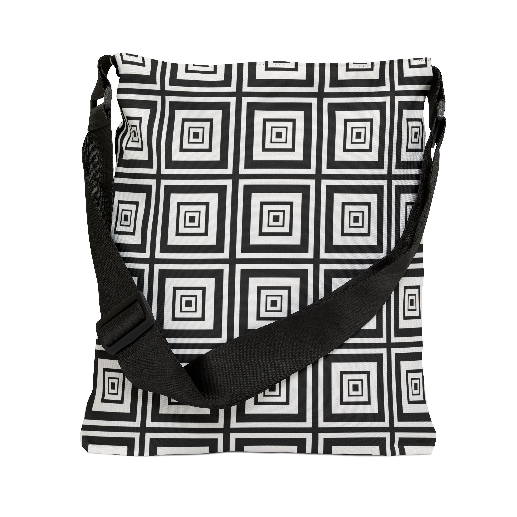 Geometric Adjustable Tote Bag, Stylish Tote, Eco-Friendly Bag, Everyday Use, Fashionable Bag, Gifts for Her, Travel Tote