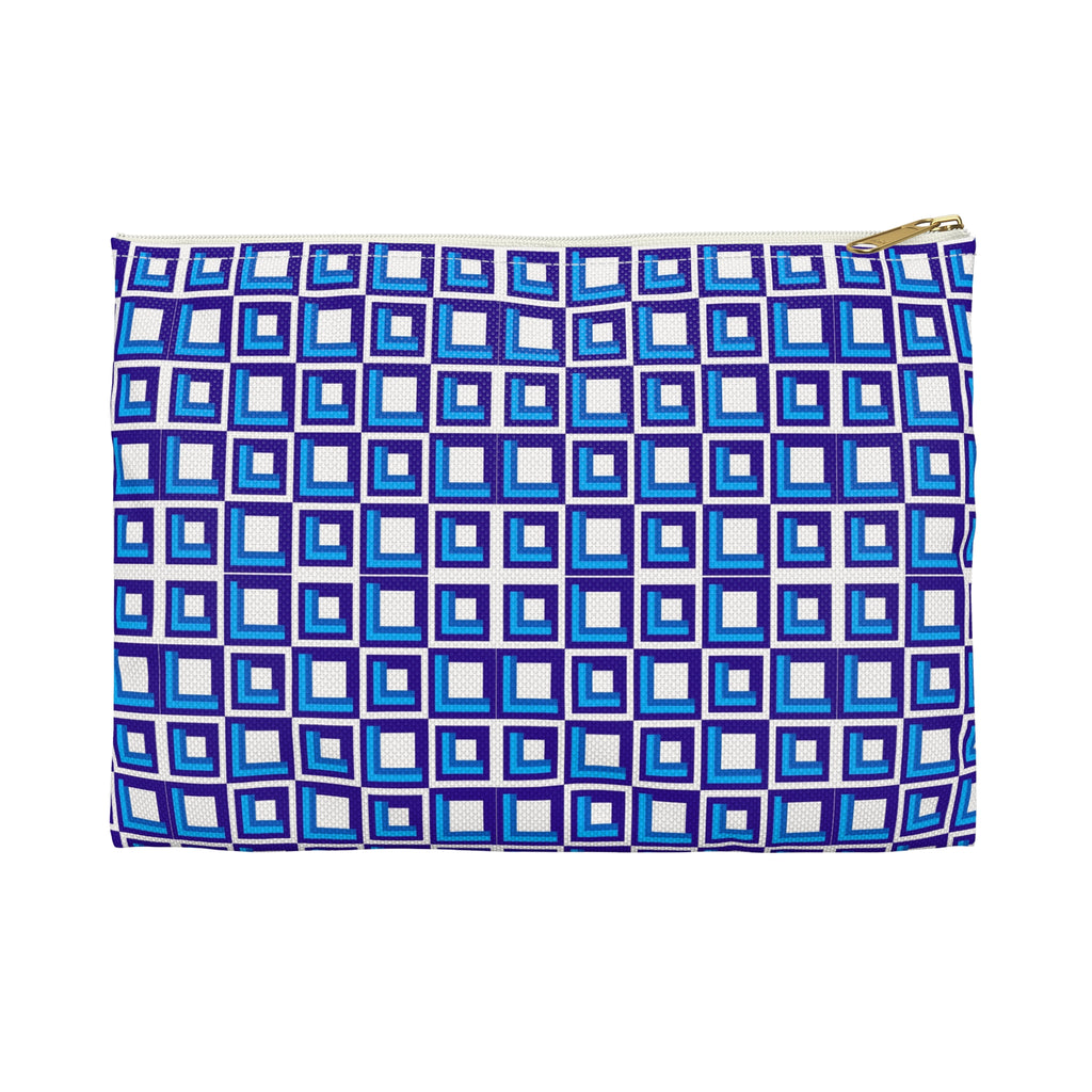 Chic Geometric Accessory Pouch, Colorful Makeup Bag, Cosmetic Organizer, Gift for Her, Travel Essentials
