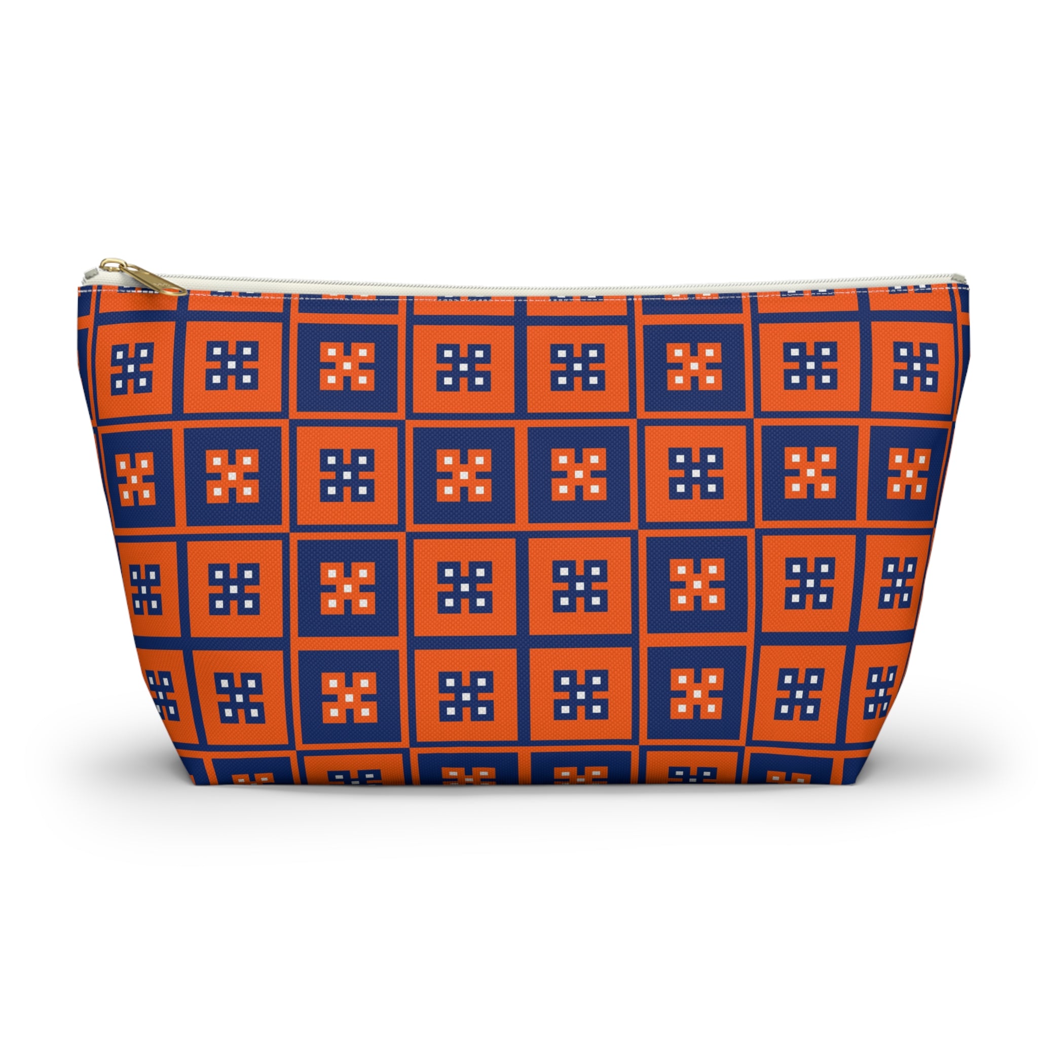 Vibrant T-bottom Accessory Pouch for Essentials, Makeup Organizer, Travel Bag, Gift for Friends, Eco-friendly Design