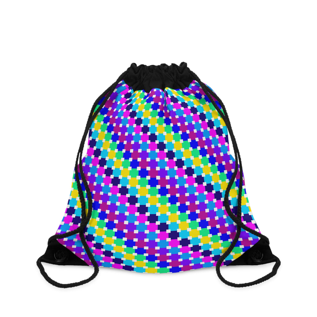 Vibrant Drawstring Bag - Colorful Backpack for School, Gym, Travel, Gift for Friends, Festival Essential