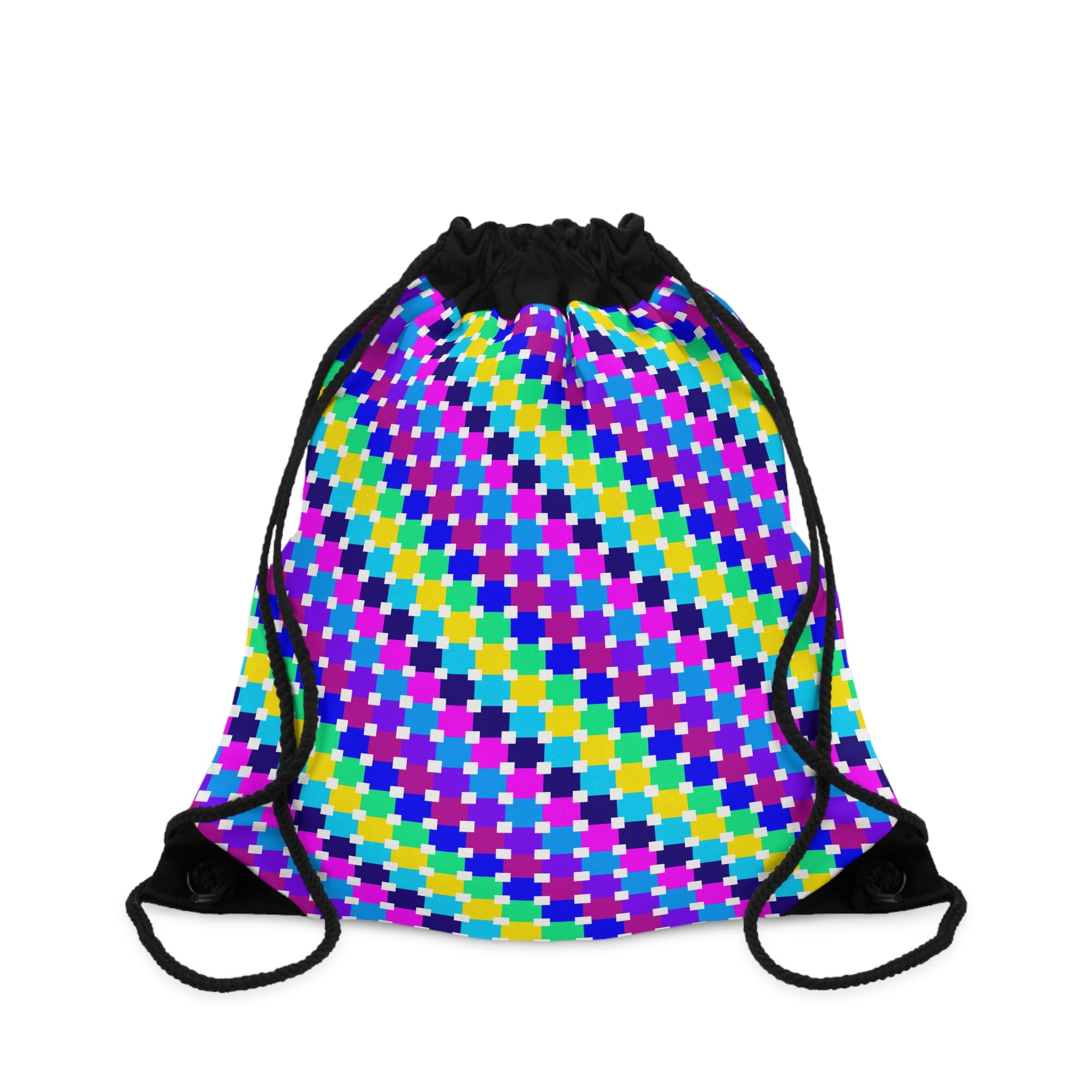 Vibrant Drawstring Bag - Colorful Backpack for School, Gym, Travel, Gift for Friends, Festival Essential