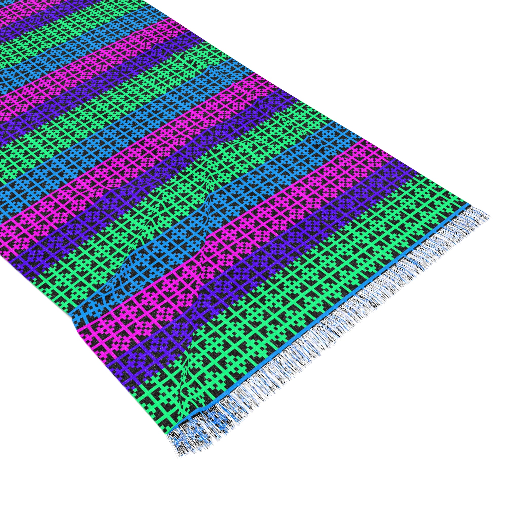 Vibrant Woven Scarf - Boho Chic Wrap, Trendy Accessory, Spring/Summer Fashion, Gift for Her, Festival Style