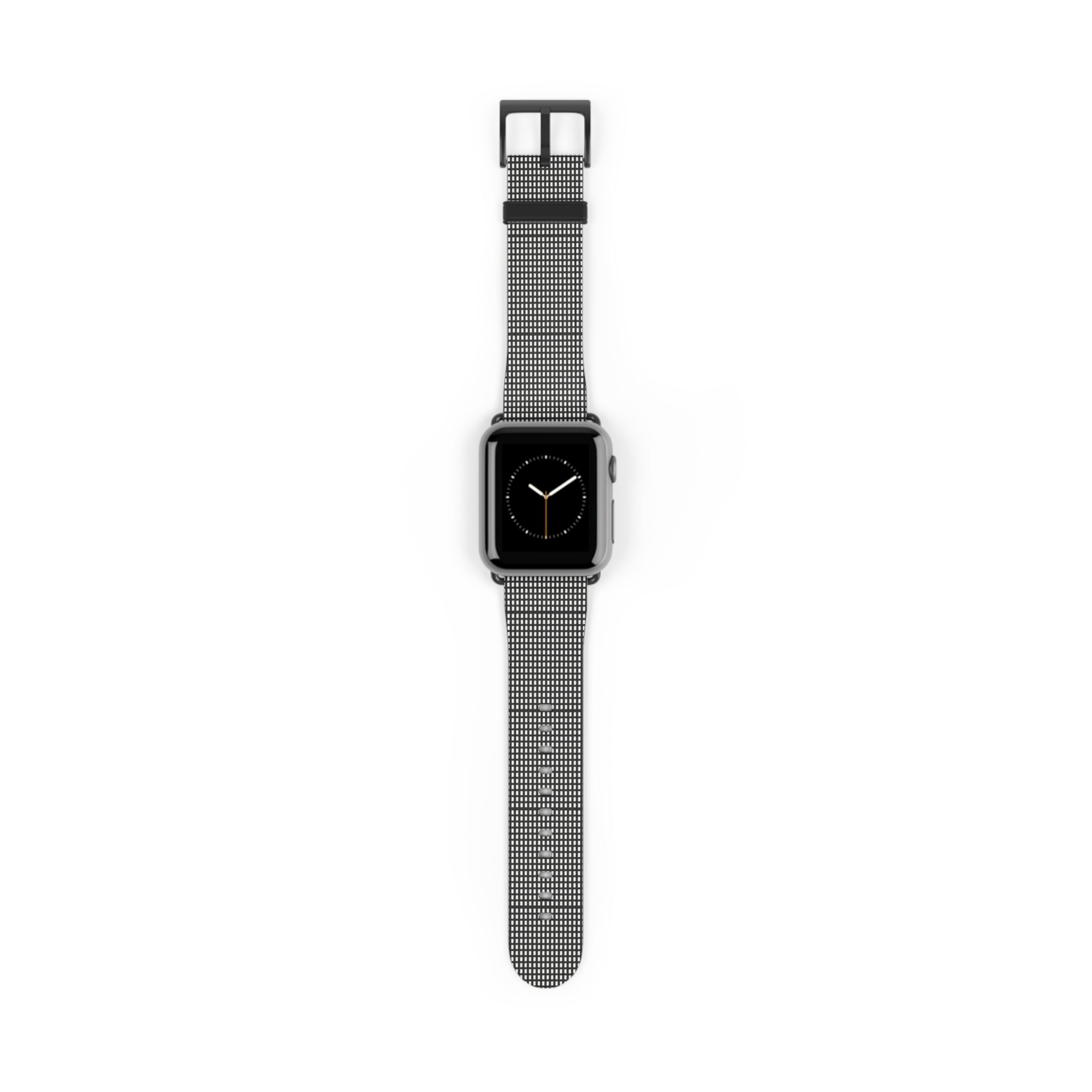 Stylish Black Checkered Watch Band, Modern Accessories, Fitness Trackers, Gift for Him or Her, Apple Watch, Fashionable Wristband