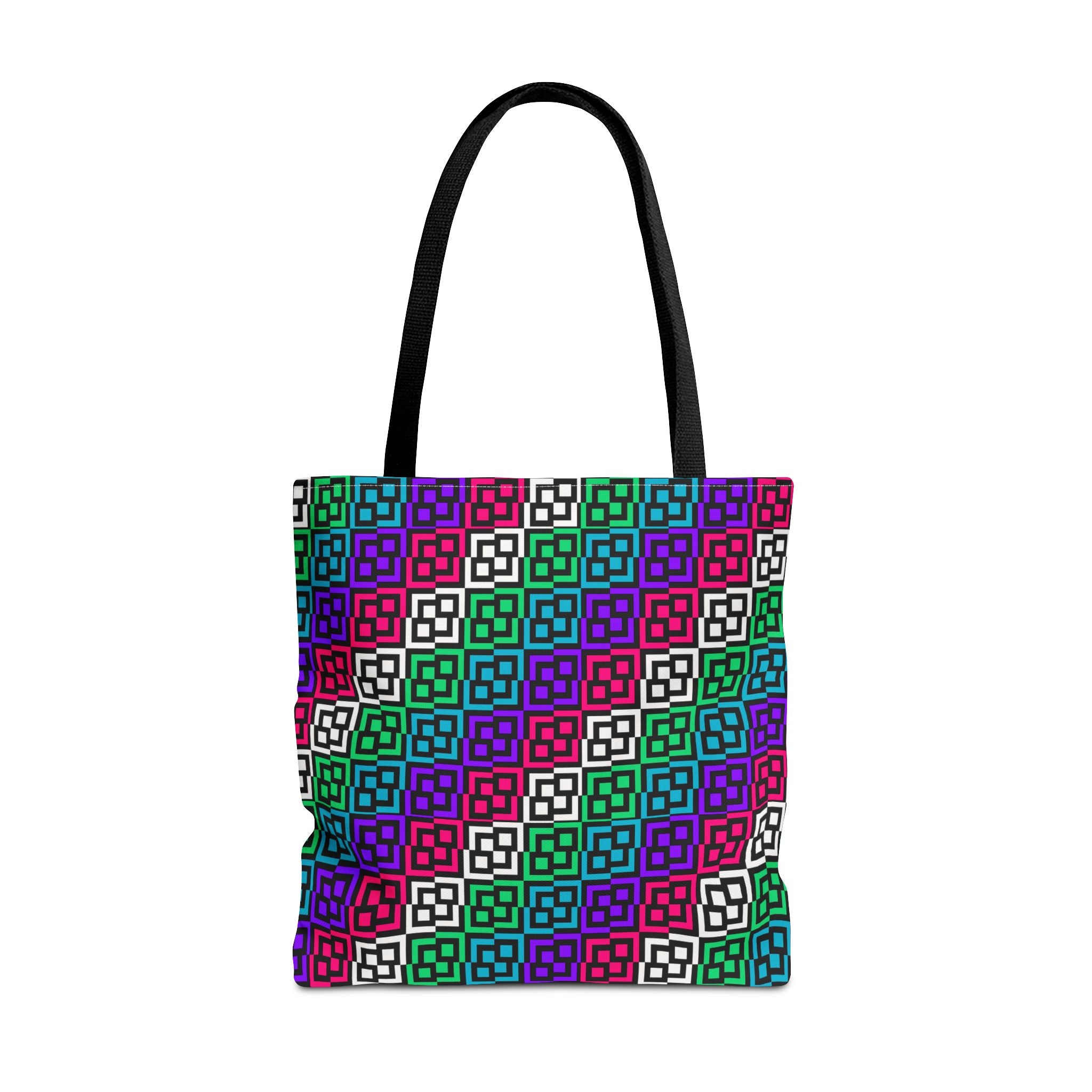 Colorful Geometric Tote Bag - Versatile Carry-All for Everyday Use, Eco-Friendly Shopping, Beach Days, Travel, Gifts