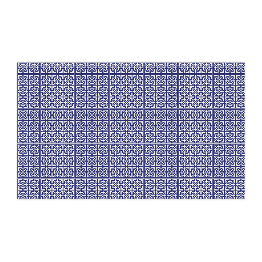 Stylish Cotton Tea Towels, Decorative Kitchen Towels, Home Decor, Gift for Hostess, Kitchen Accessories, Blue Pattern