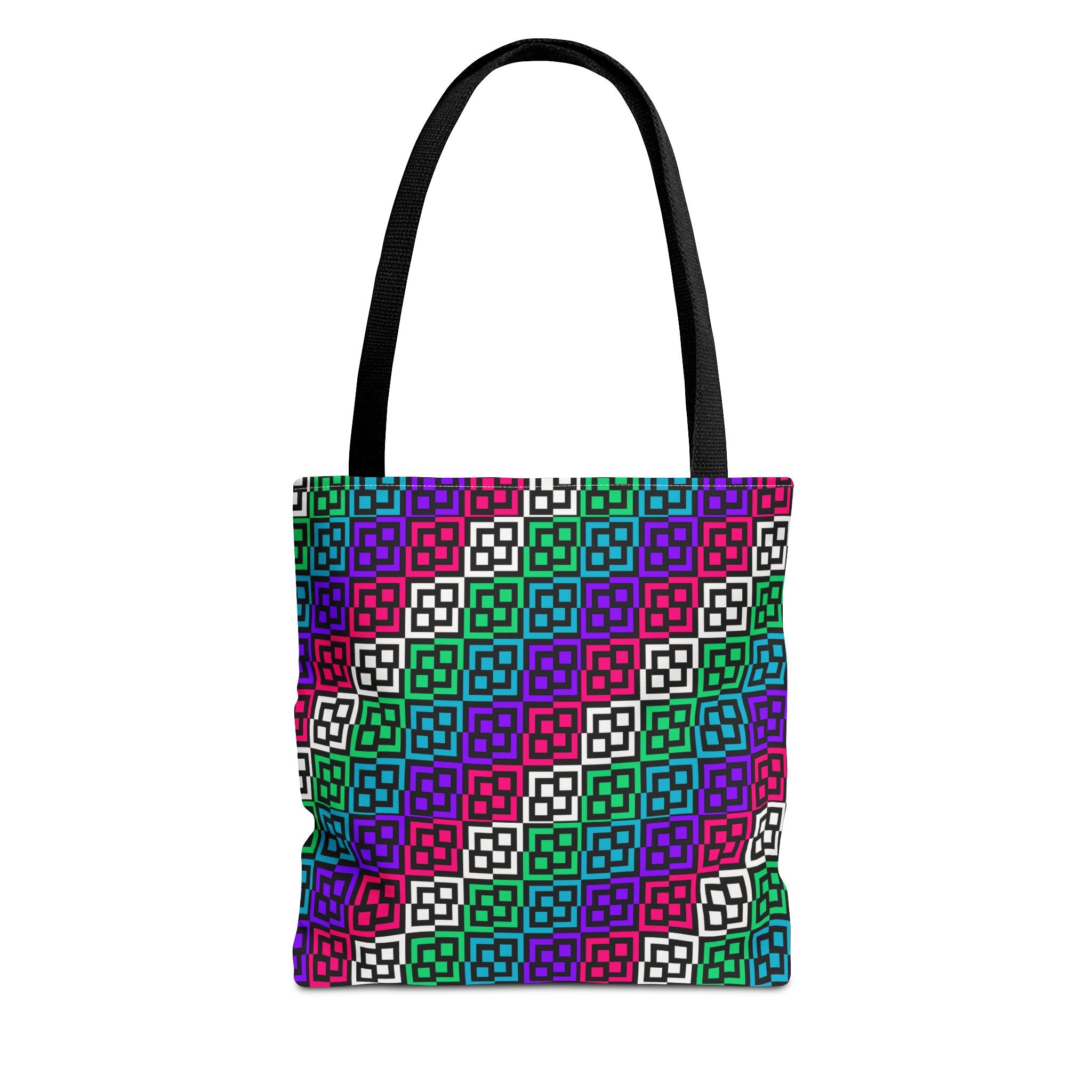 Colorful Geometric Tote Bag - Versatile Carry-All for Everyday Use, Eco-Friendly Shopping, Beach Days, Travel, Gifts