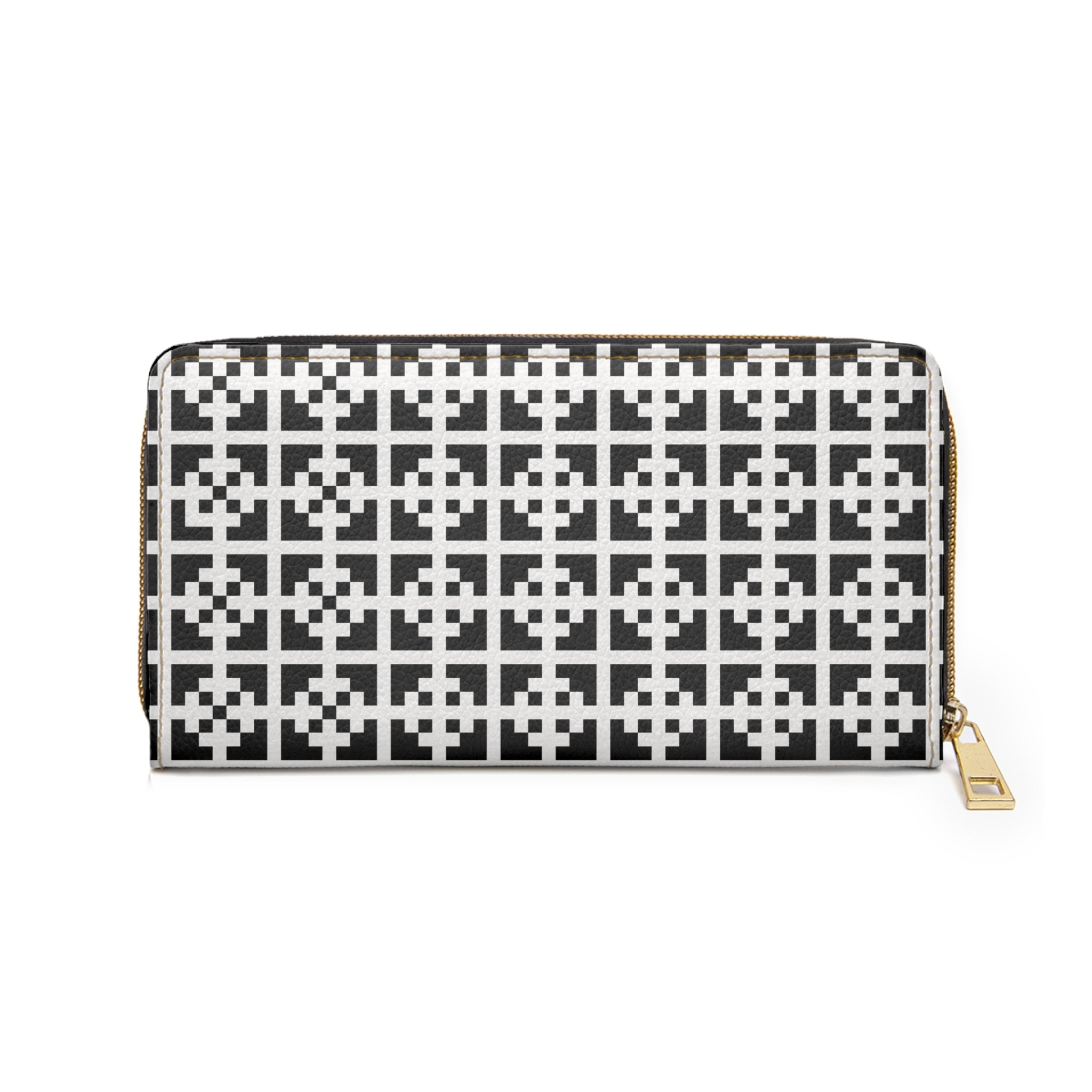 Stylish Zipper Wallet | Geometric Design | Chic Accessory for Daily Use, Gift for Her, Minimalist Wallet, Fashion Essential