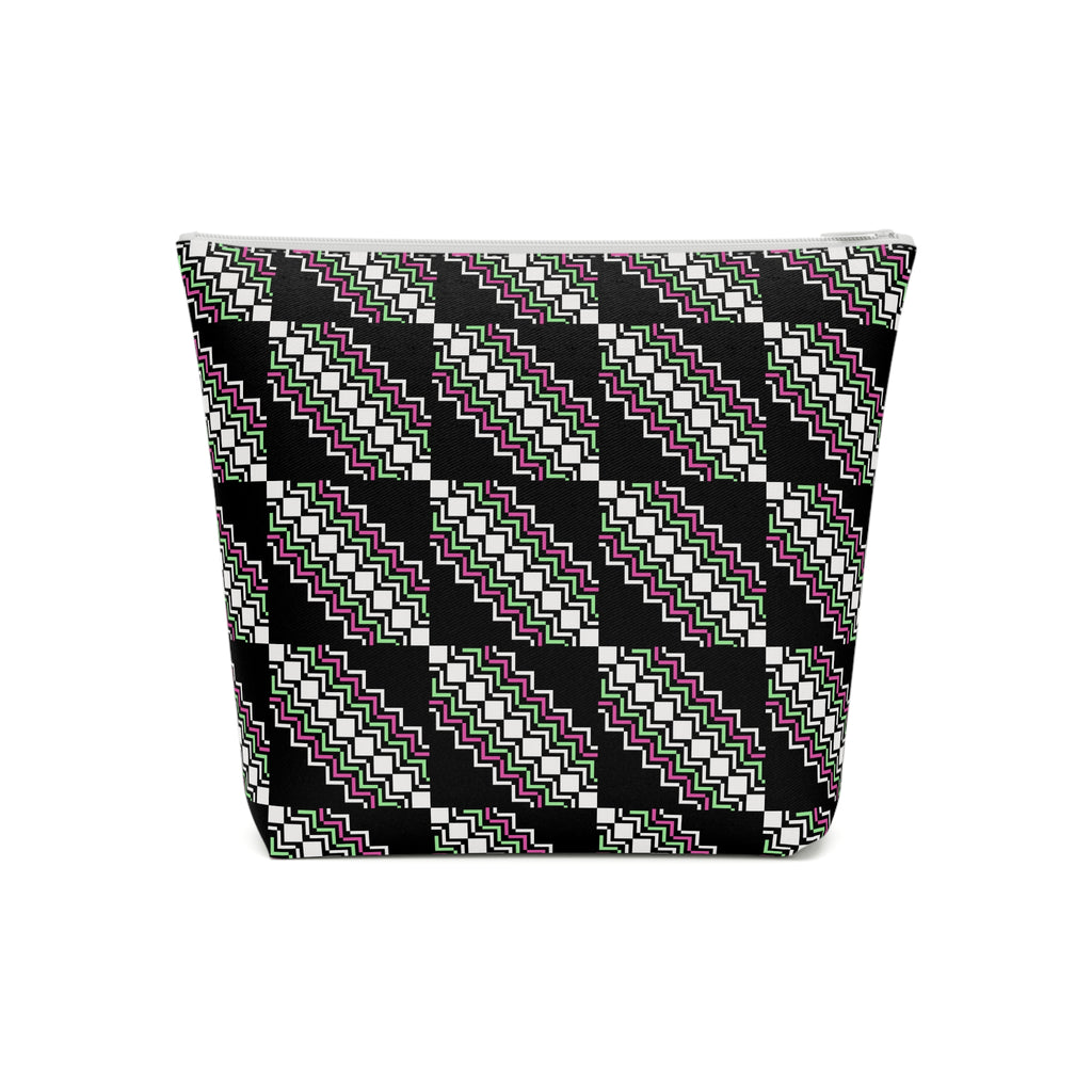 Chic Patterned Cotton Cosmetic Bag | Makeup Organizer, Travel Pouch, Cute Gift, Stylish Clutch, Everyday Essentials