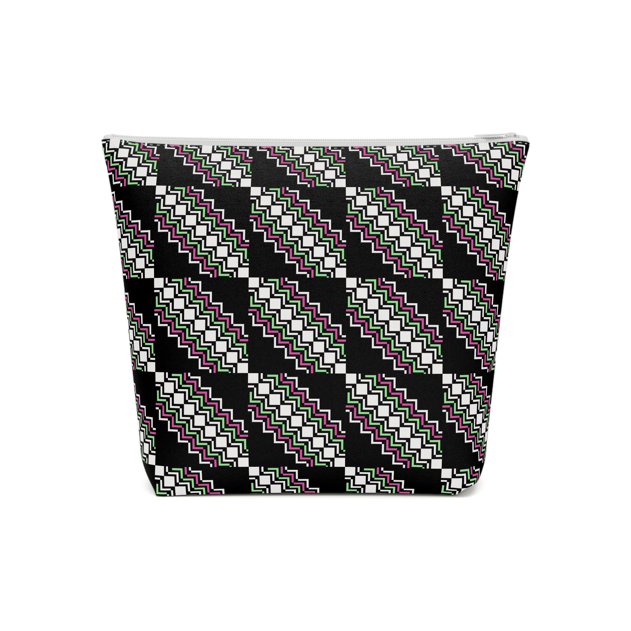 Chic Patterned Cotton Cosmetic Bag | Makeup Organizer, Travel Pouch, Cute Gift, Stylish Clutch, Everyday Essentials