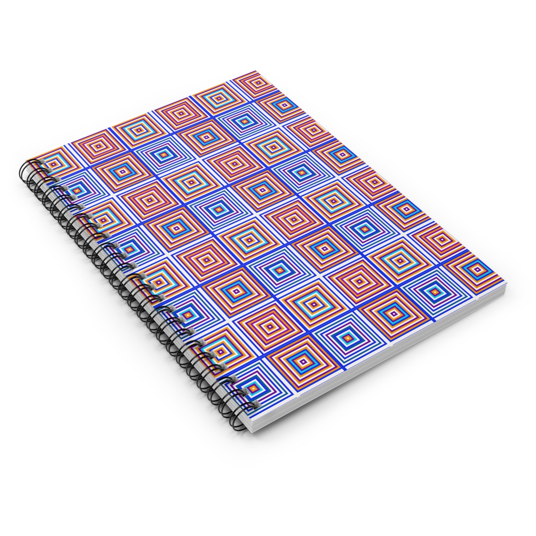 Colorful Geometric Spiral Notebook, Perfect for Journaling, School Supplies, Gifts, Creative Writing, Doodles, Note-taking