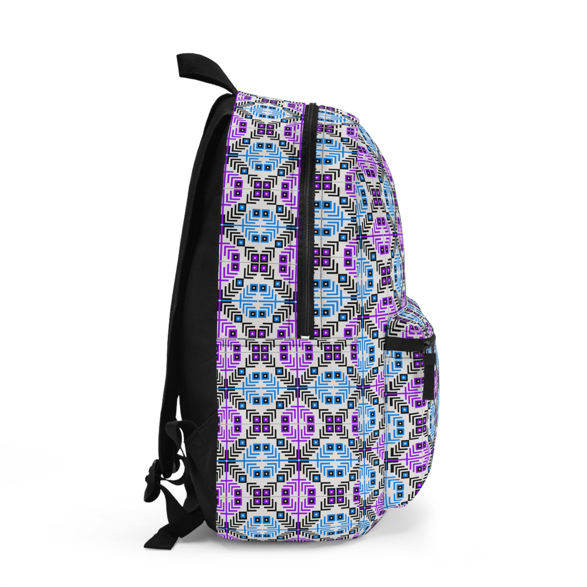 Vibrant Pattern Backpack, Colorful Daypack, Boho Style Bag for Travel, School and Work, Unique Gift for Her, Trendy Tote