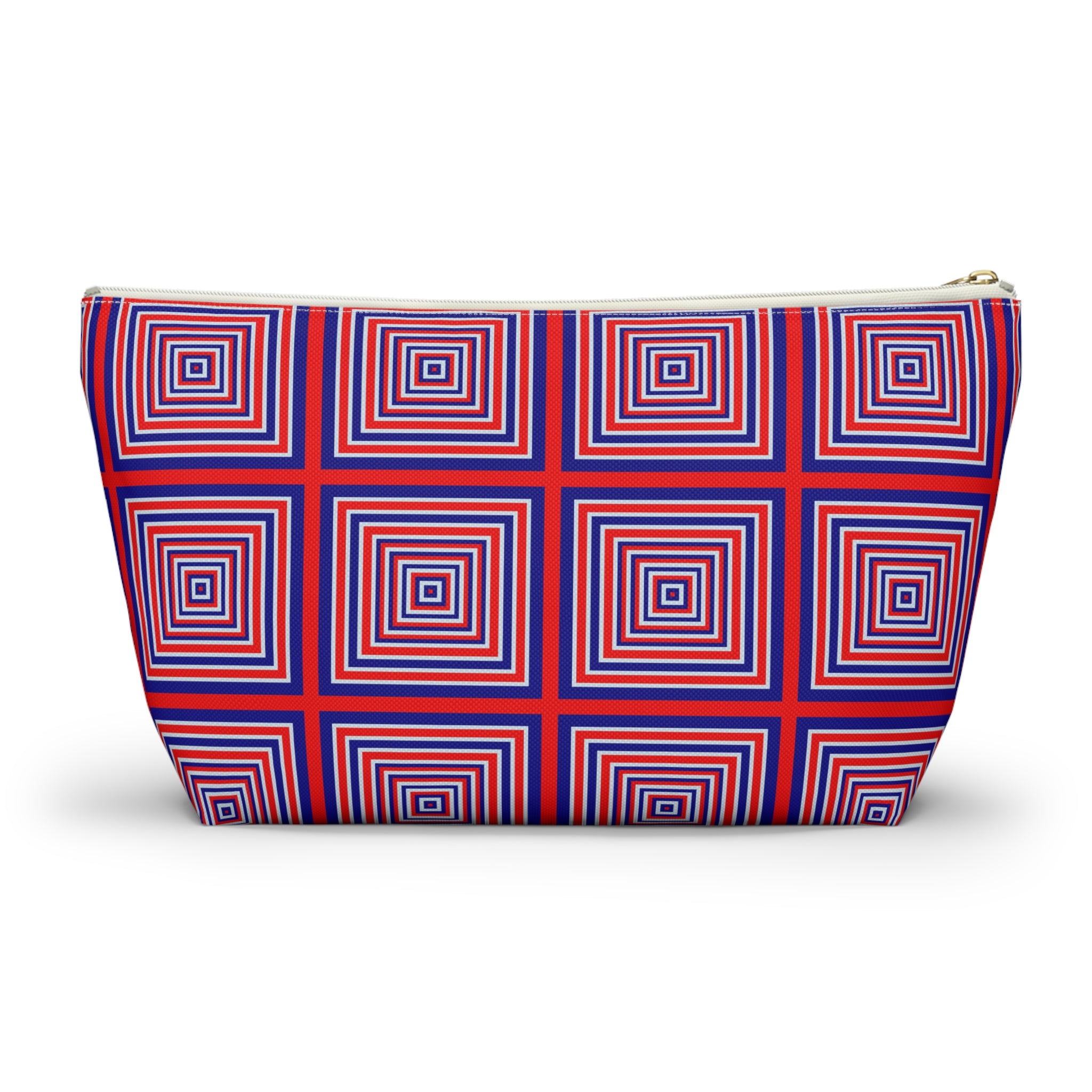 Geometric Print Accessory Pouch, Colorful Makeup Bag, Travel Organizer, Gift for Her, Summer Vibes