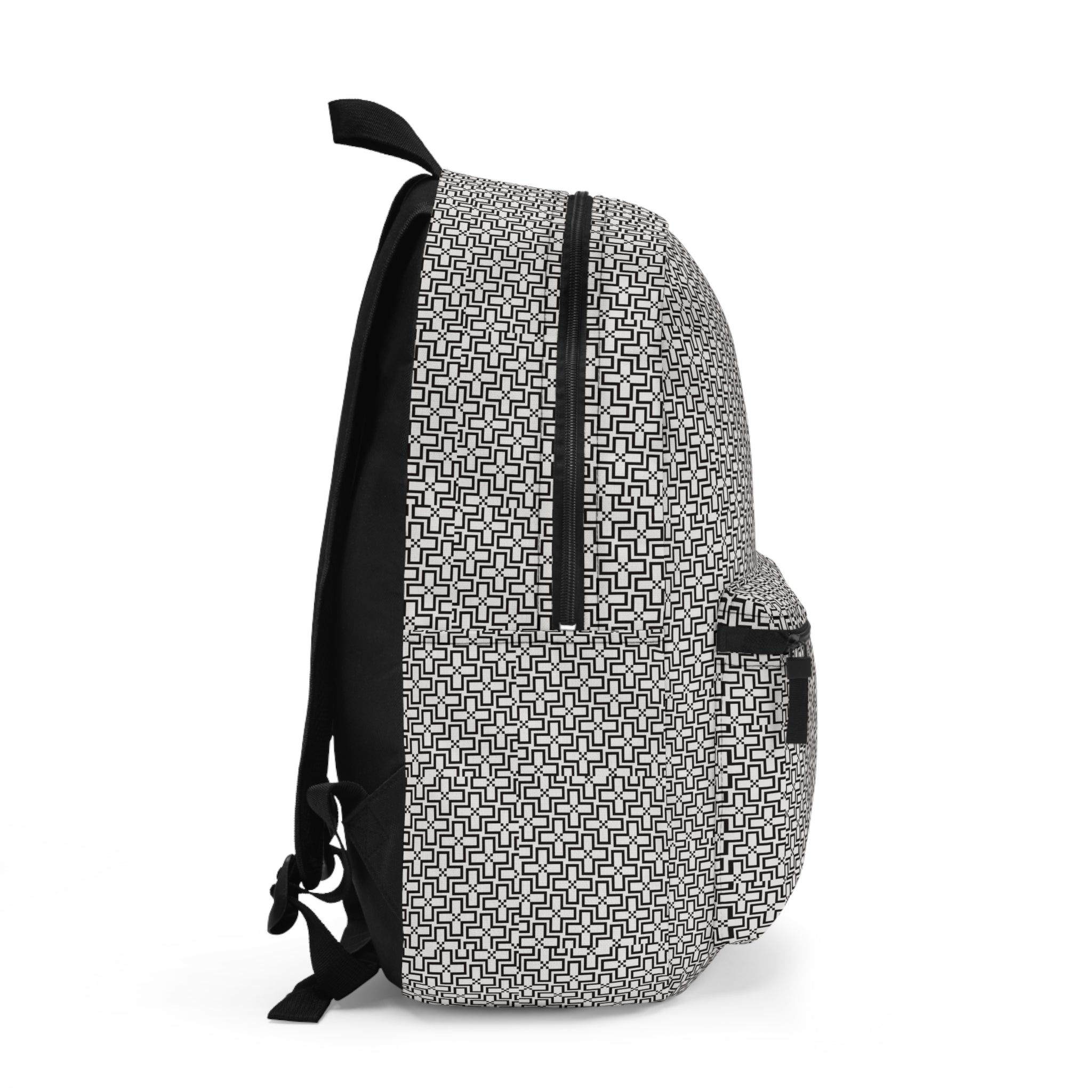 Stylish Geometric Backpack for School, Travel, or Daily Use | Patterned Bookbag, Trendy Rucksack, Gift for Students