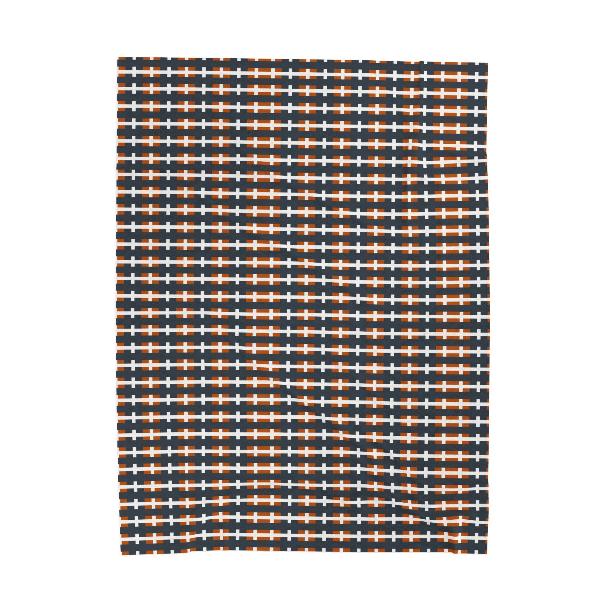 Cozy Velveteen Plush Blanket - Perfect for Home, Gift, Holiday Decor, Warmth, Softness, U of Austin