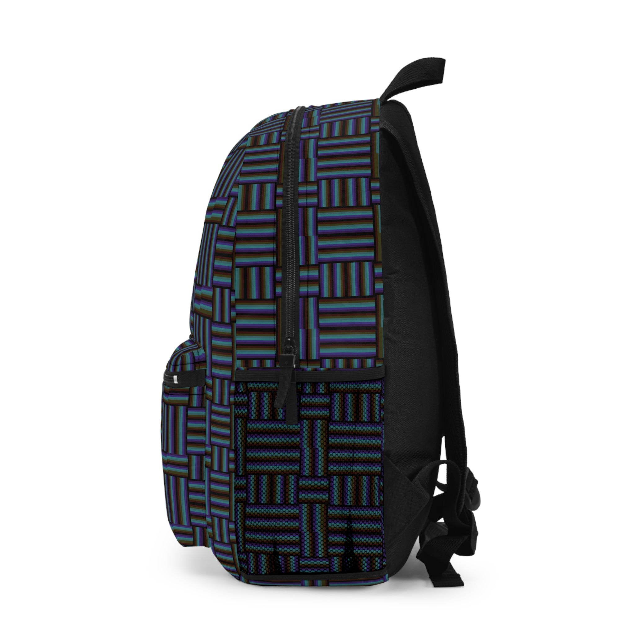 Stylish Geometric Backpack for School, Travel, Everyday Use, Unique Pattern Bag, Trendy Secure Backpack