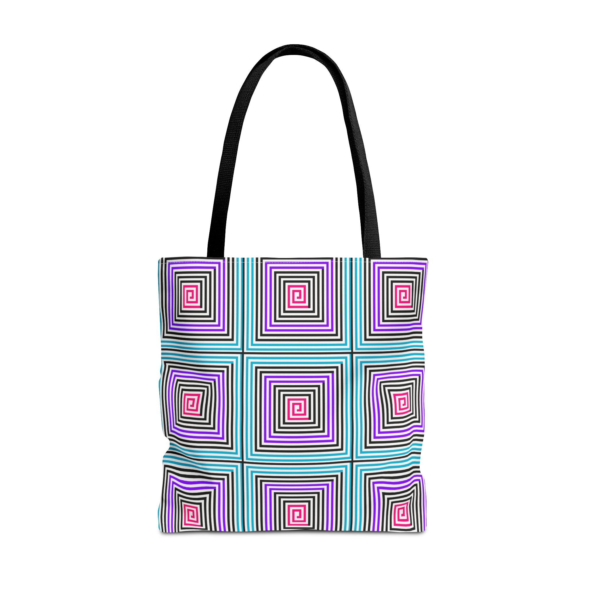Colorful Spiral Pattern Tote Bag - Stylish Everyday Accessory, Eco-Friendly Shopping Bag, Gift for Her, Boho Tote, Summer Essentials