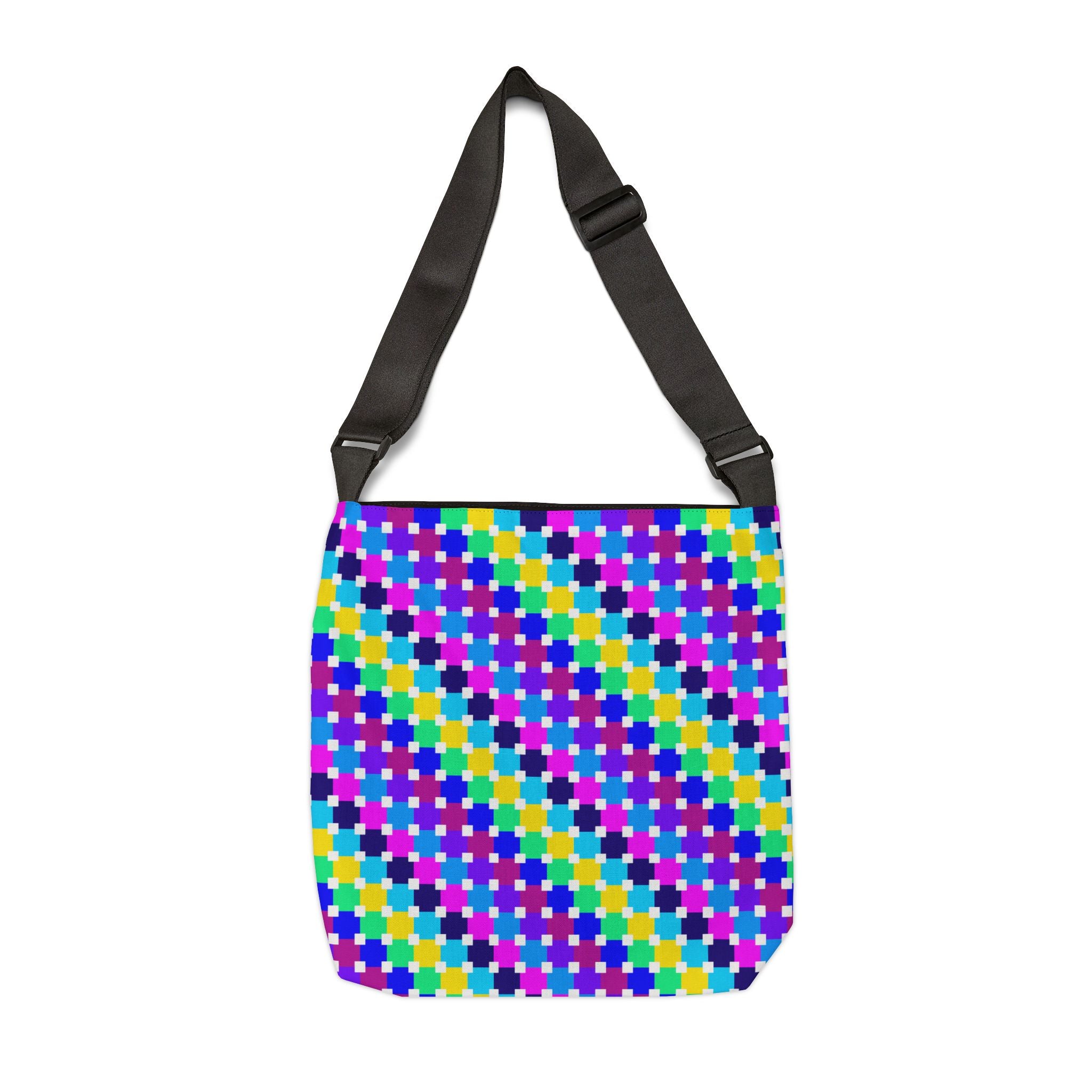 Vibrant Adjustable Tote Bag, Colorful Carryall, Perfect for Shopping, Beach Days, Festivals, and Everyday Use, Ideal Gift for Friends