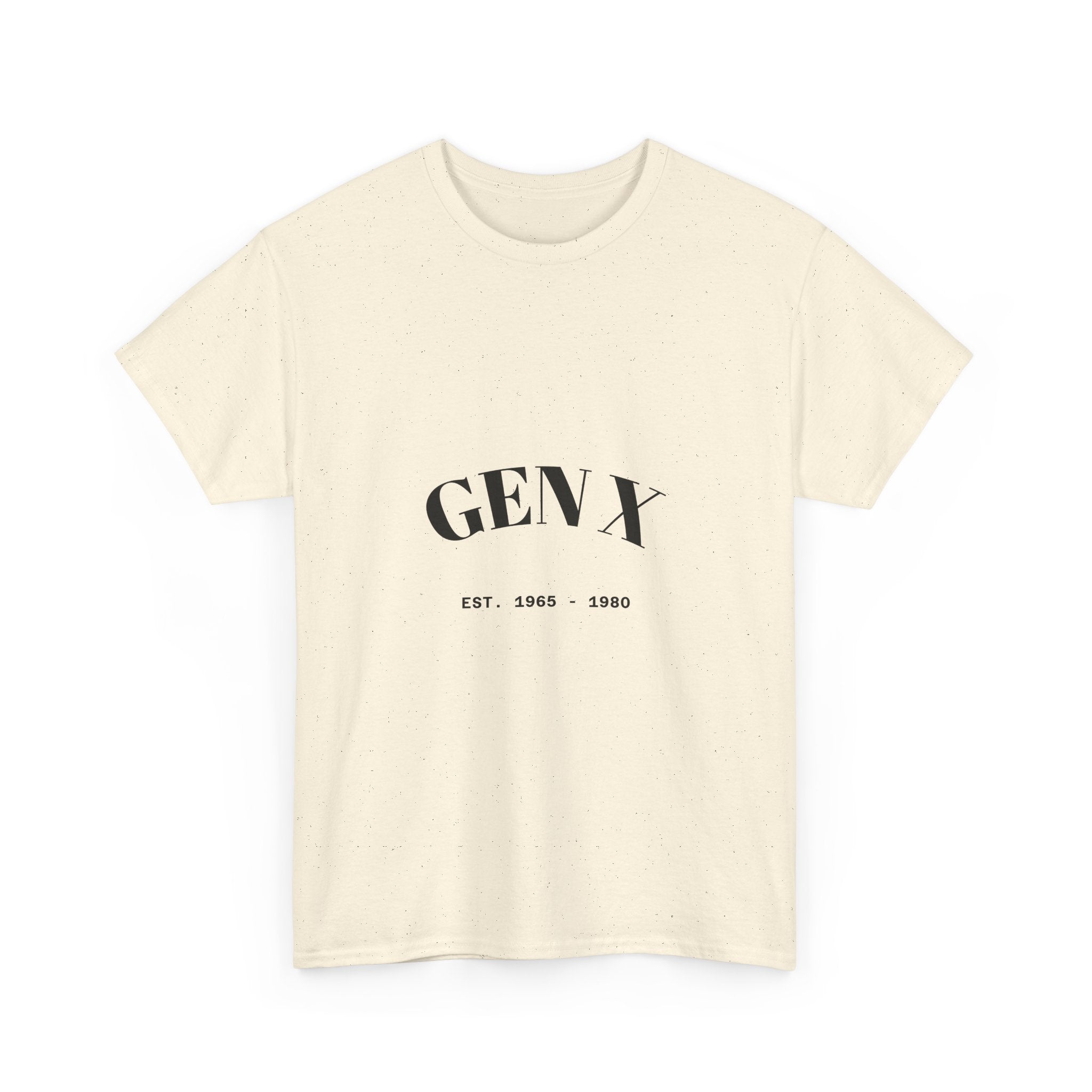 Gen X Unisex Heavy Cotton Tee - Nostalgic Graphic T-Shirt, Perfect for Casual Wear, Gifts, Birthdays, and Retro Celebrations