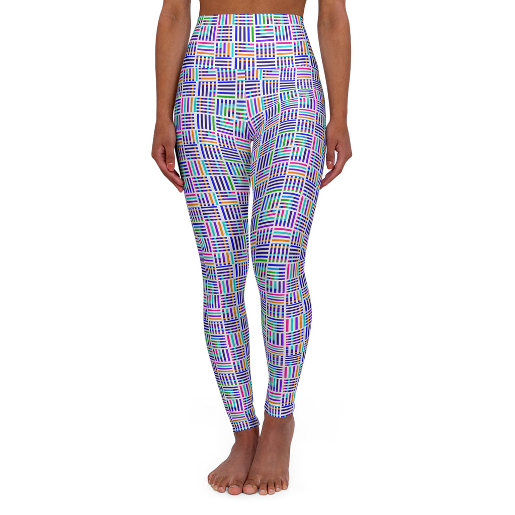High Waisted Yoga Leggings, Colorful Workout Leggings, Fitness Leggings, Activewear for Women, Yoga Outfit, Casual Leggings