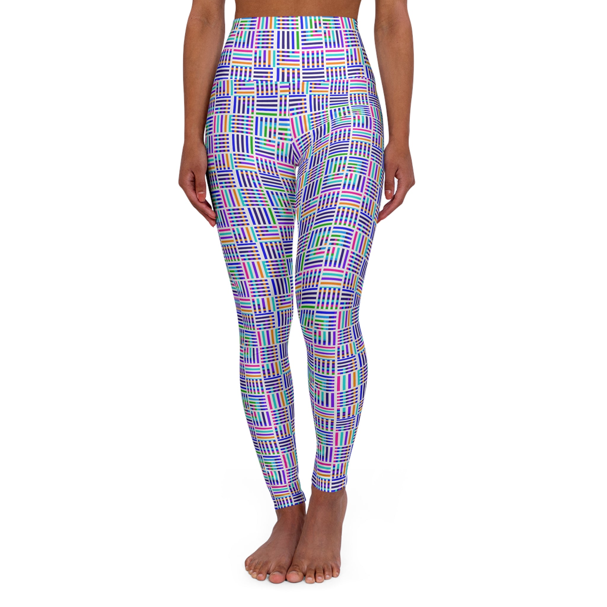 High Waisted Yoga Leggings, Colorful Workout Leggings, Fitness Leggings, Activewear for Women, Yoga Outfit, Casual Leggings