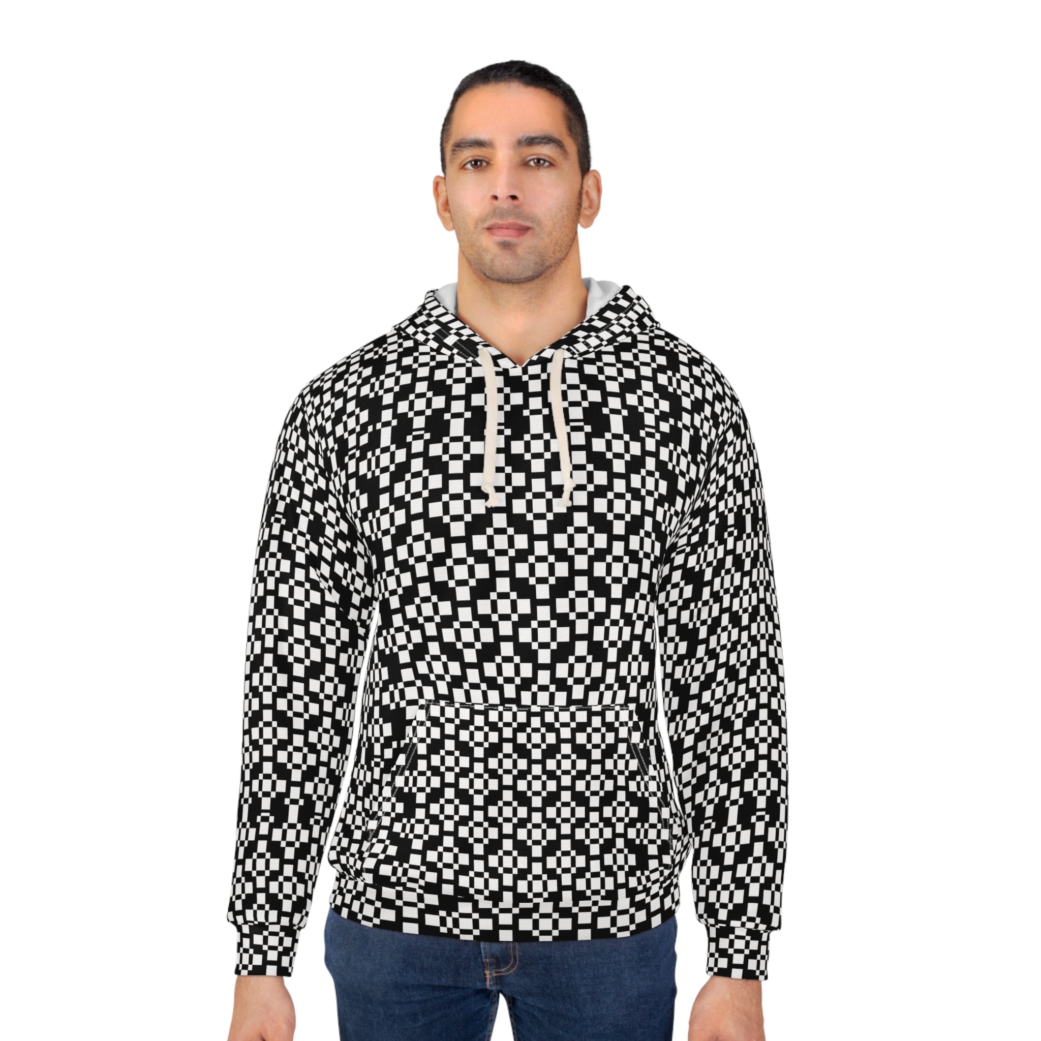 Chic Unisex Pullover Hoodie, Cozy Zip-Up, Gift for Him/Her, Fashionable Layering, Trendy Streetwear